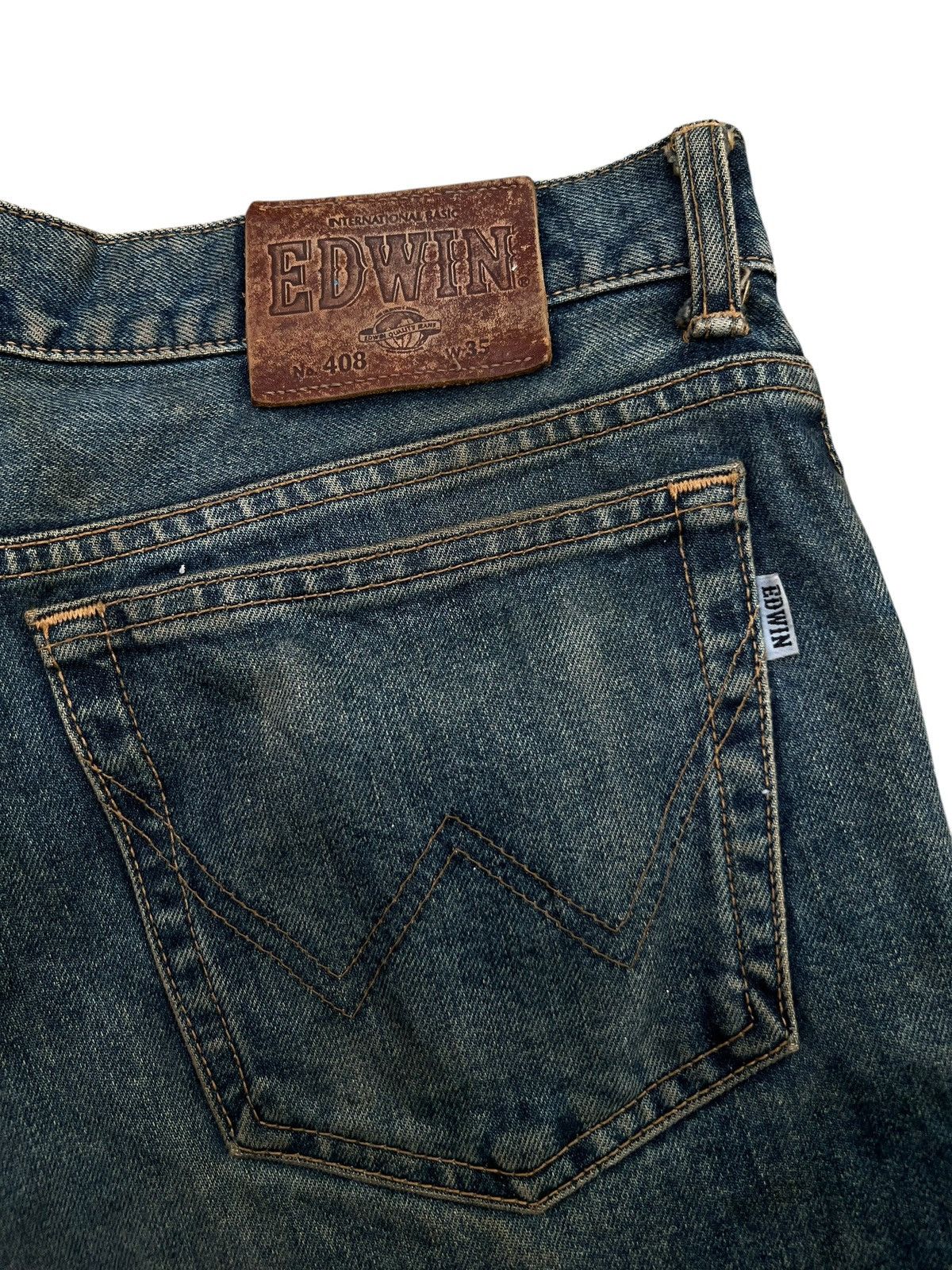 Edwin Vintage Edwin Distressed Mudwash Wide Denim Jeans 36x30 Size US 36 / EU 52 - 8 Thumbnail