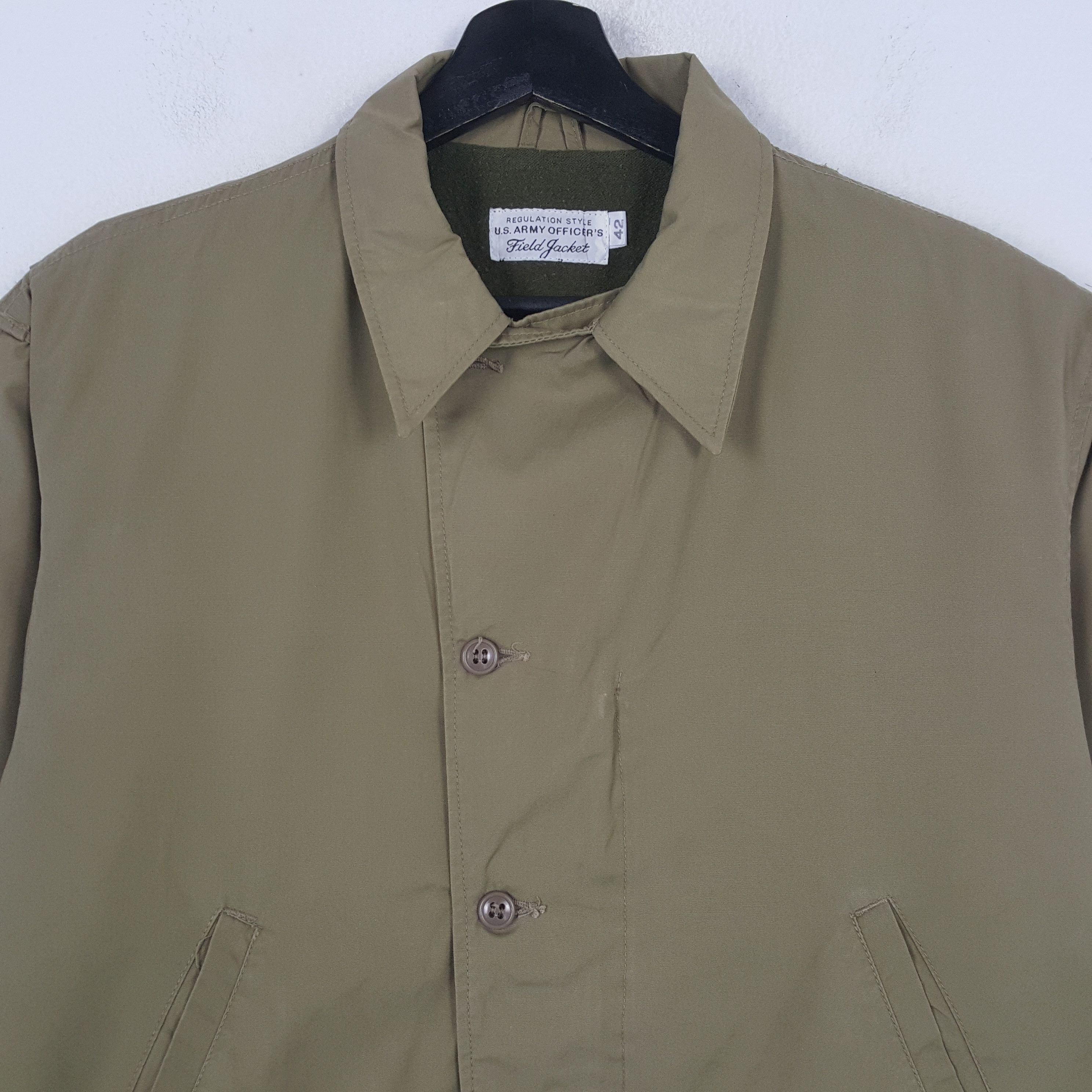 Vintage Army Officers Field Jacket RR19 Size US L / EU 52-54 / 3 - 2 Thumbnail