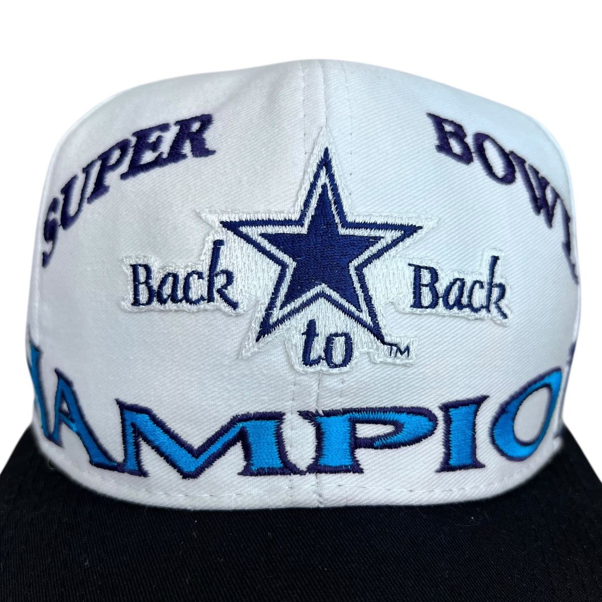 Logo 7 Vintage 1994 Cowboys Super Bowl XXVIII Champions Snapback Size ONE SIZE - 3 Thumbnail