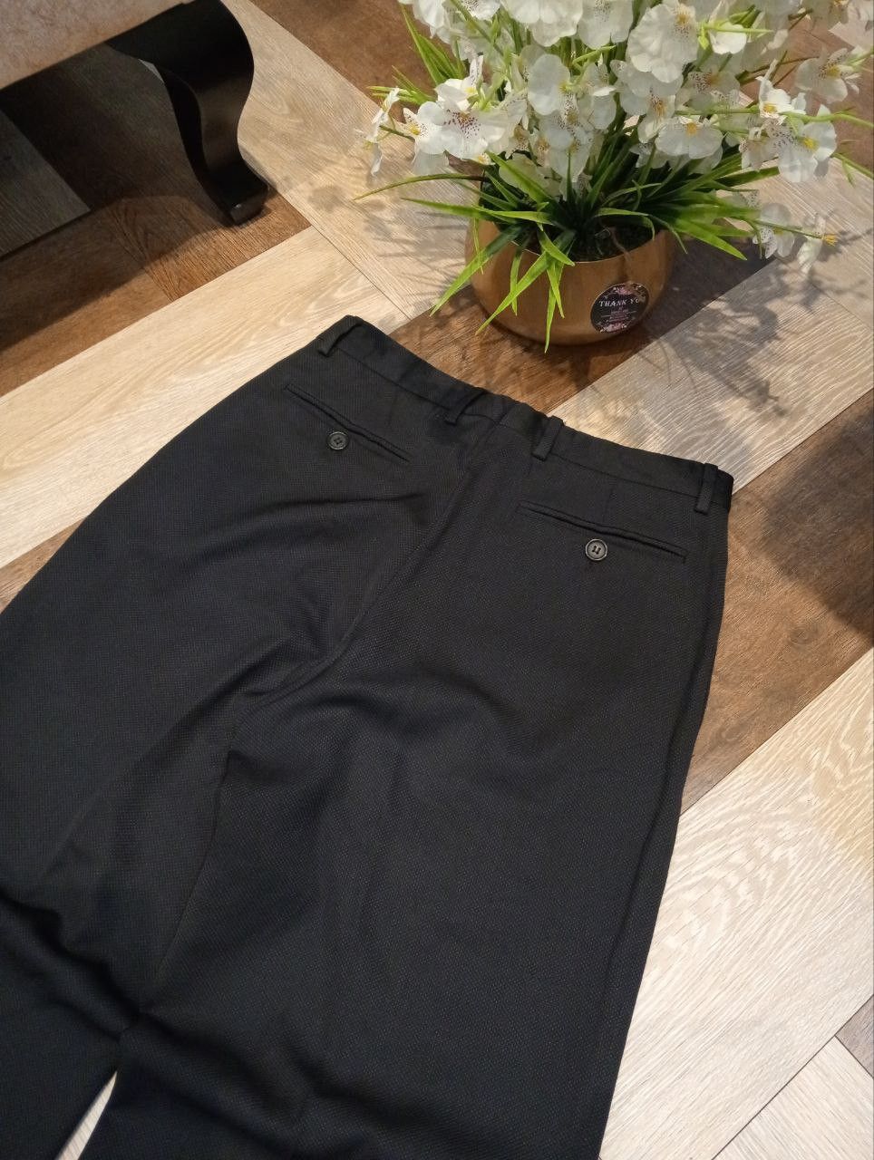 Giorgio Armani GIORGIO ARMANI BLEND WOOL SILK NYLON BAGGY TROUSERS Size US 30 / EU 46 - 10 Thumbnail