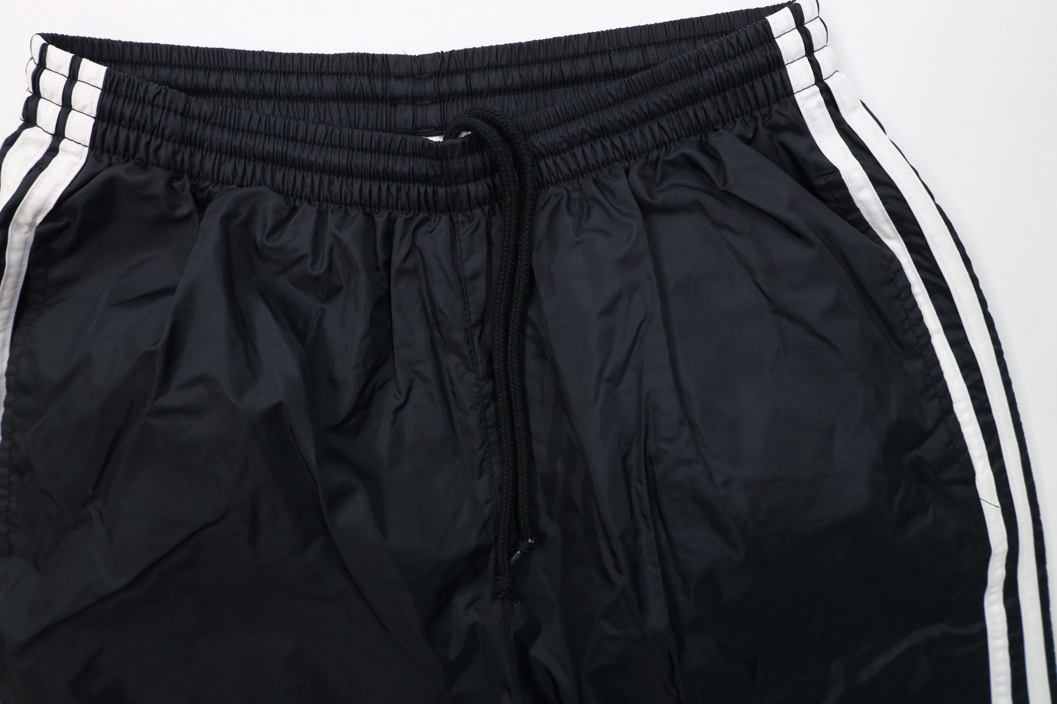 Adidas Vintage Y2K 2001 Adidas Wide Leg Windbreaker Pants Black Size US 36 / EU 52 - 7 Thumbnail