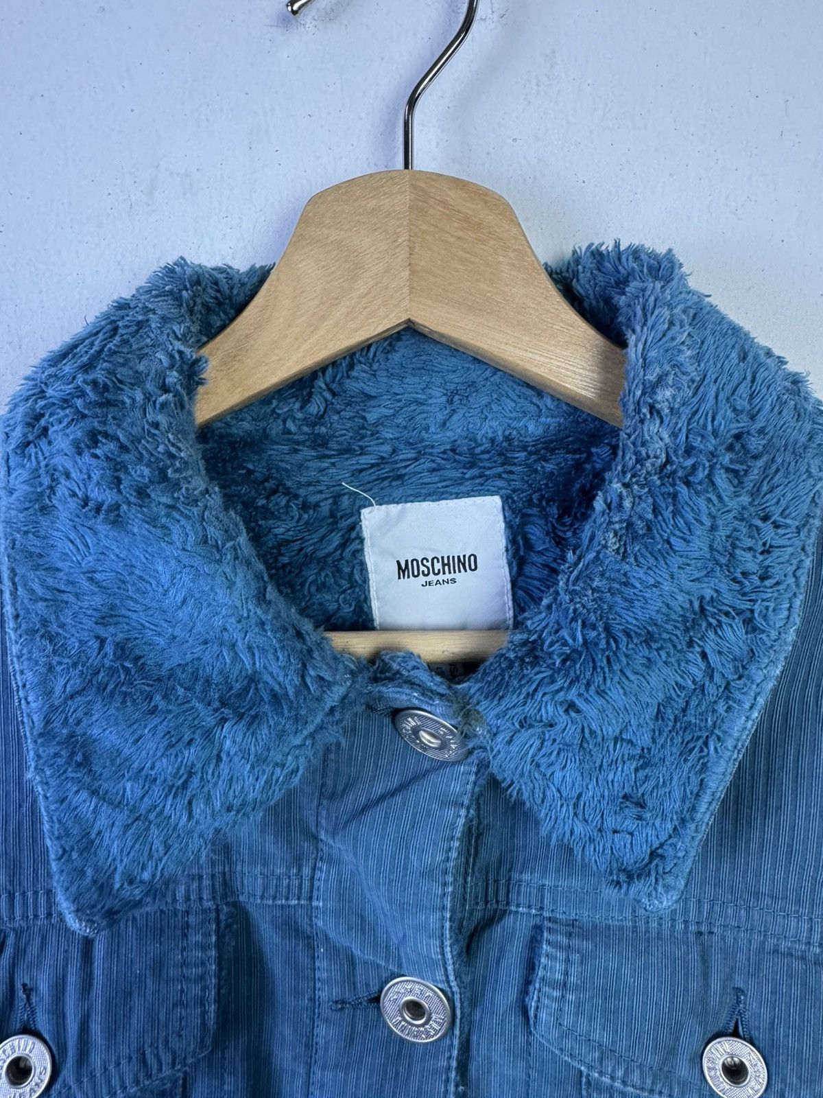 Moschino Moschino Denim Fleece Jacket Size M / US 6-8 / IT 42-44 - 5 Thumbnail
