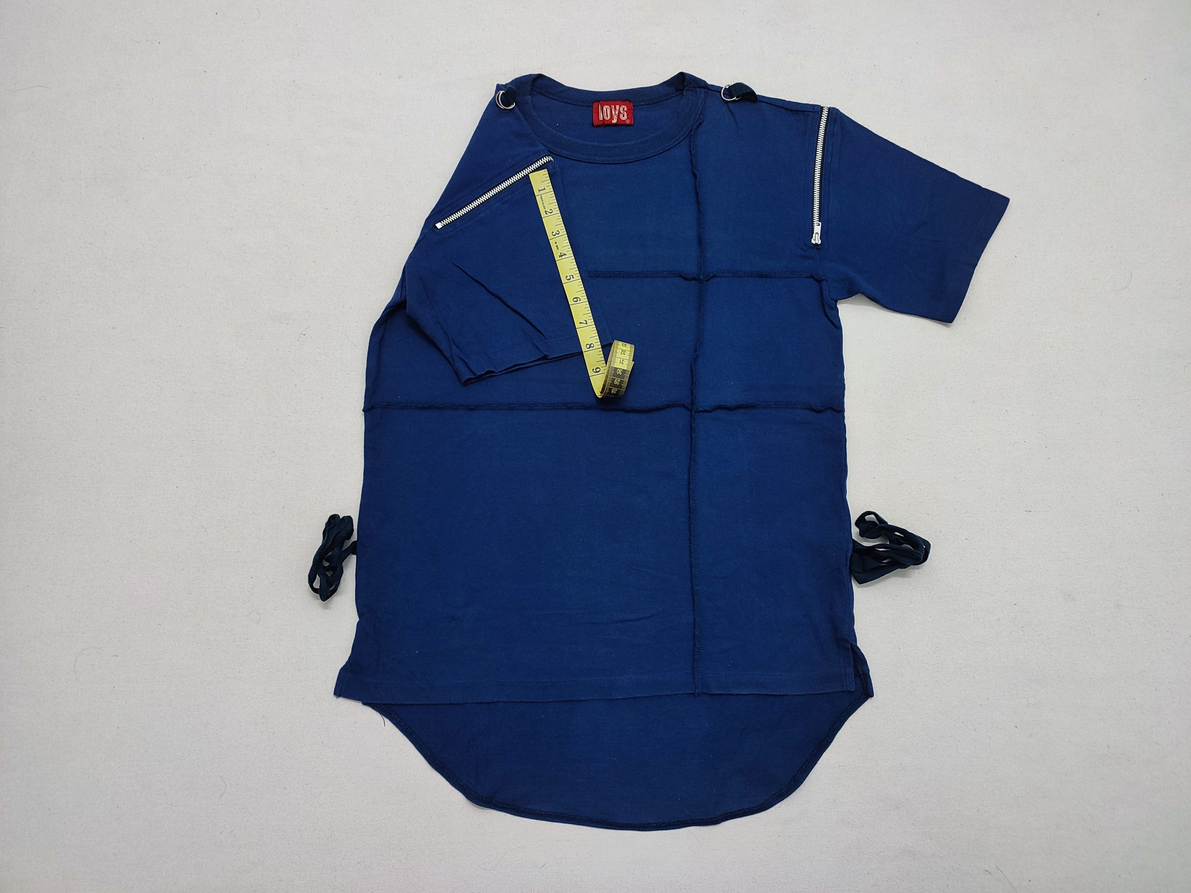 Japanese Brand × Vintage Vintage 1990s Boys Seditionaries Bondage Multizipper Tee Size US M / EU 48-50 / 2 - 5 Thumbnail