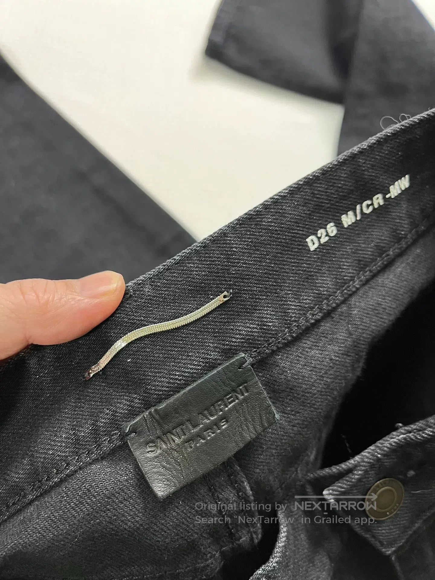 Saint Laurent Paris Saint Laurent Black Jeans. Size 28" / US 6 / IT 42 - 7 Thumbnail