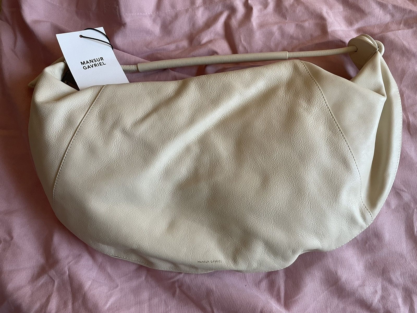 Mansur Gavriel Fortuna Hobo Shoulder Bag in Jasmine Size ONE SIZE - 8 Thumbnail