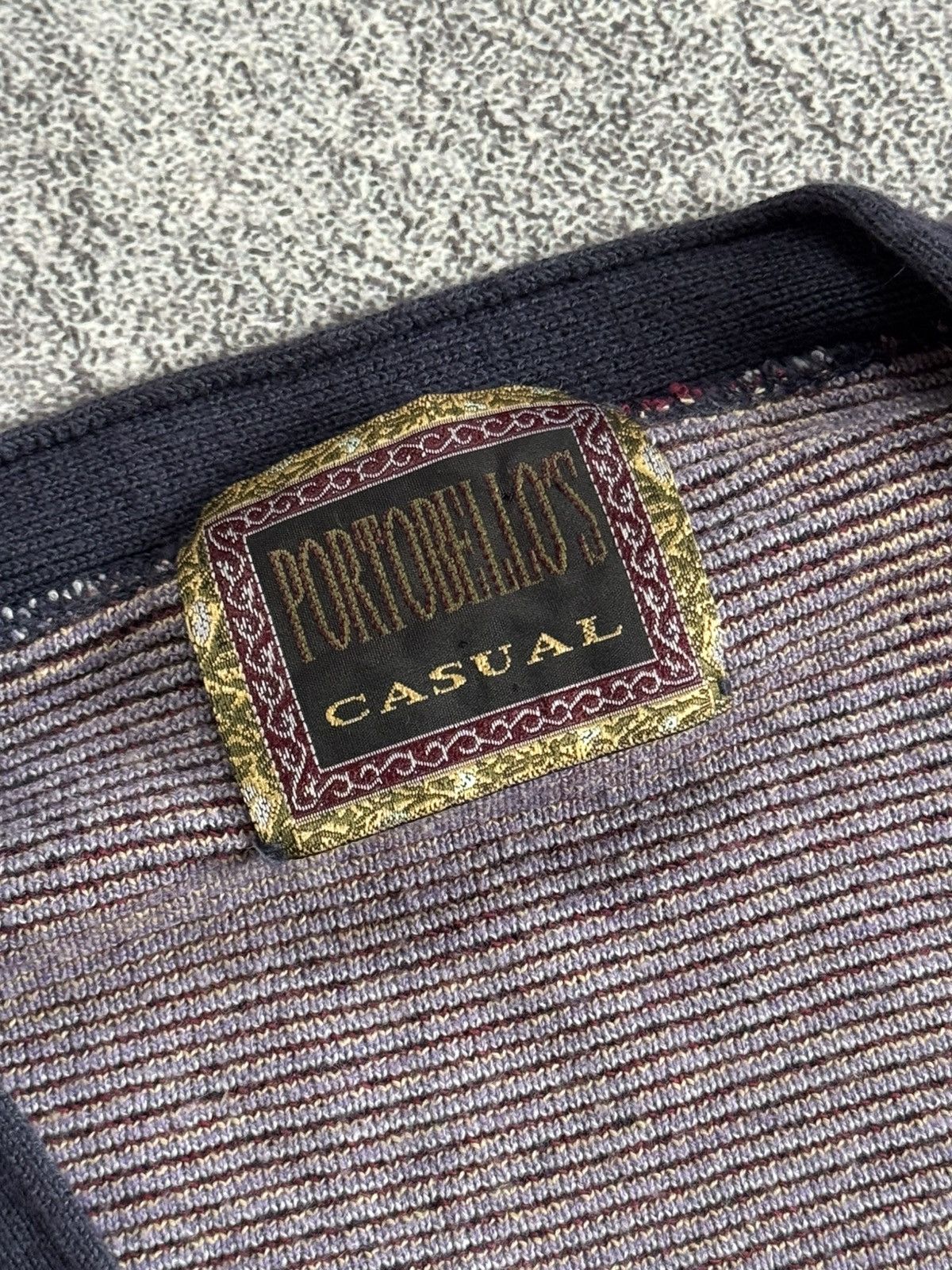 Vintage Portobello’s 54 all printed flower cardigan sweater knitwear Size US L / EU 52-54 / 3 - 7 Thumbnail
