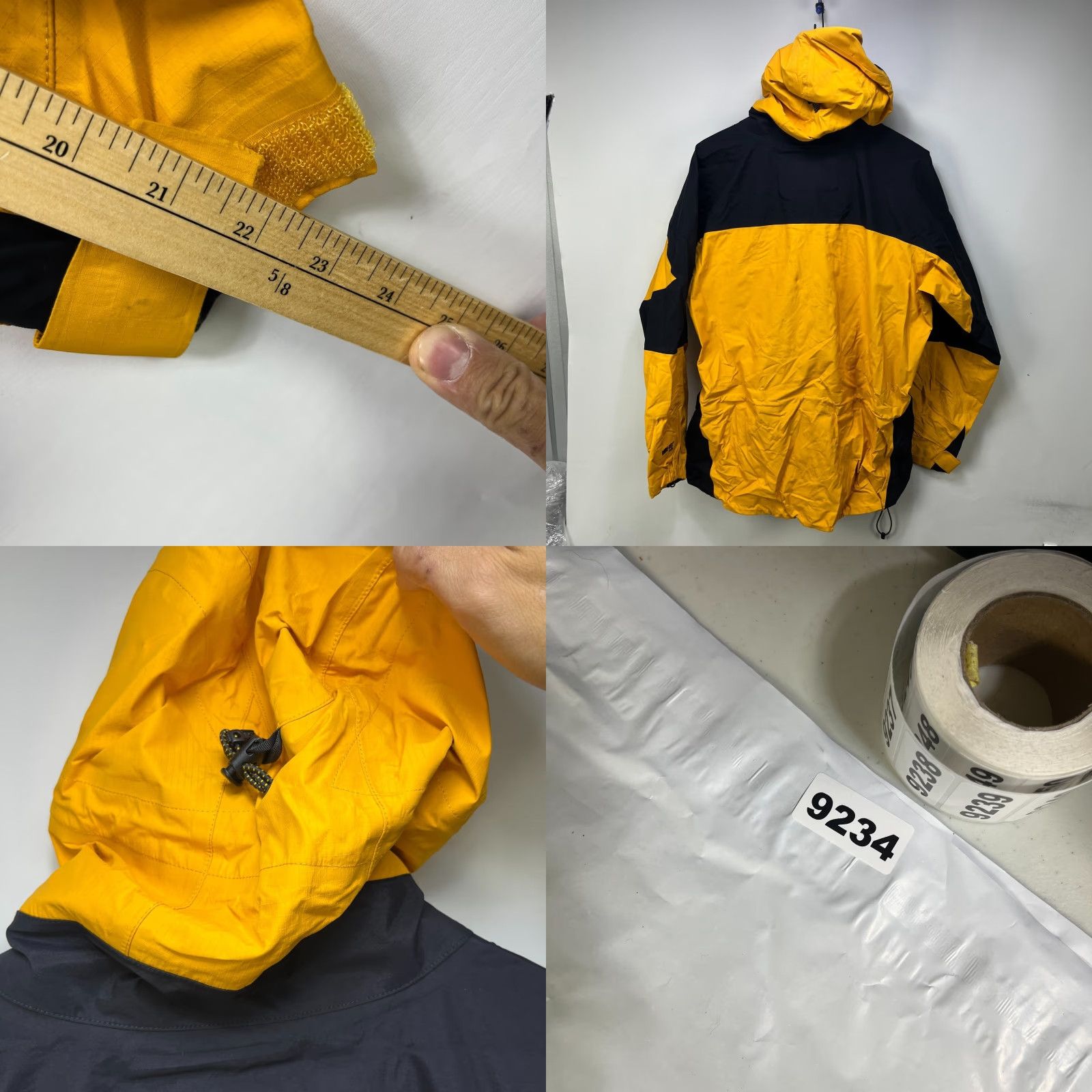 Vintage VINTAGE L.L. Bean Gore Tex Mountain Guide XCR Shell Jacket Womens XL Yellow Size XL / US 12-14 / IT 48-50 - 9 Thumbnail