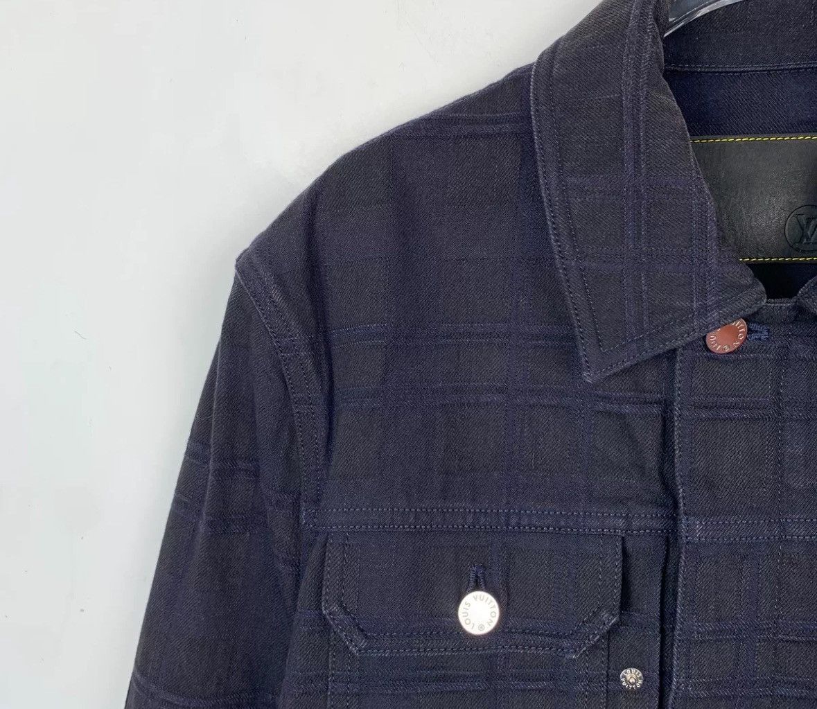 Louis Vuitton Louis Vuitton Lv Color blocked plaid jacket denim jacket Size US M / EU 48-50 / 2 - 3 Thumbnail