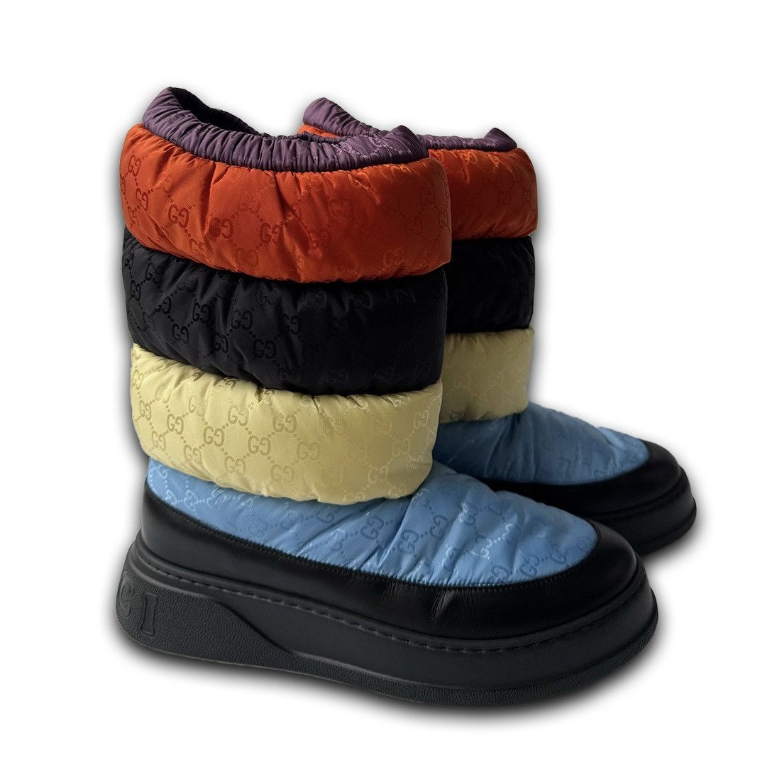 Gucci Gucci Nylon puffer GG multicolored snow boots Size US 9.5 / EU 42-43 - 1 Thumbnail