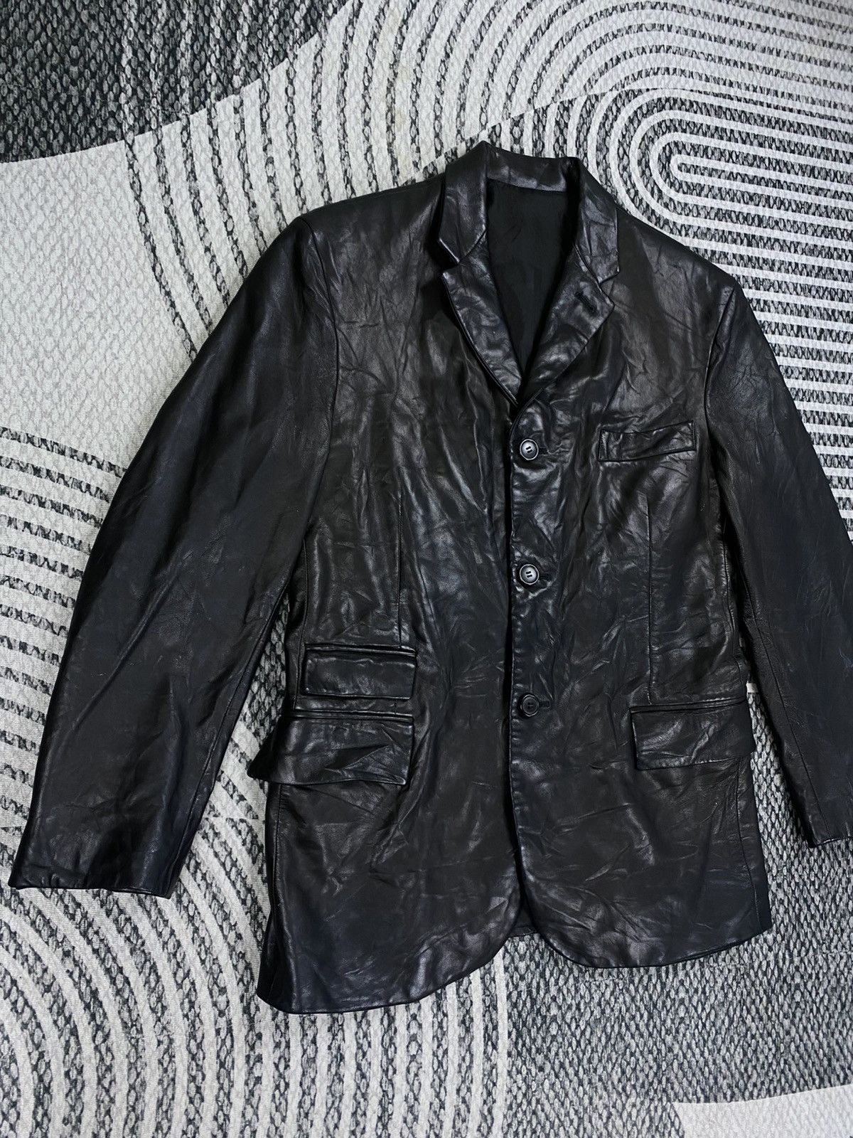 Alfred Dunhill 🔥RARE Vintage Dunhill Made In France Lambskin Jacket Size US M / EU 48-50 / 2 - 3 Thumbnail