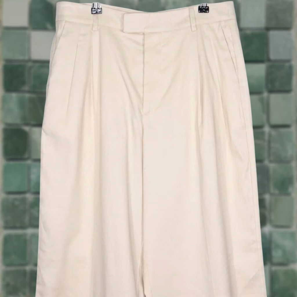 Rails Rails Womens Pants Sz 10 Marine Sand Linen Blend Wide Leg Career Office Dress Pants Beige 32 In Inseam 29 Waist Womens Size 32" / US 10 / IT 46 - 1 Thumbnail