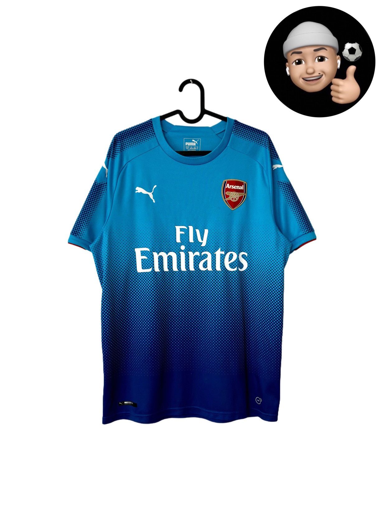 Puma 2017 2018 Arsenal Puma Away Third Kit Soccer Jersey Shirt M Size US M / EU 48-50 / 2 - 1 Thumbnail