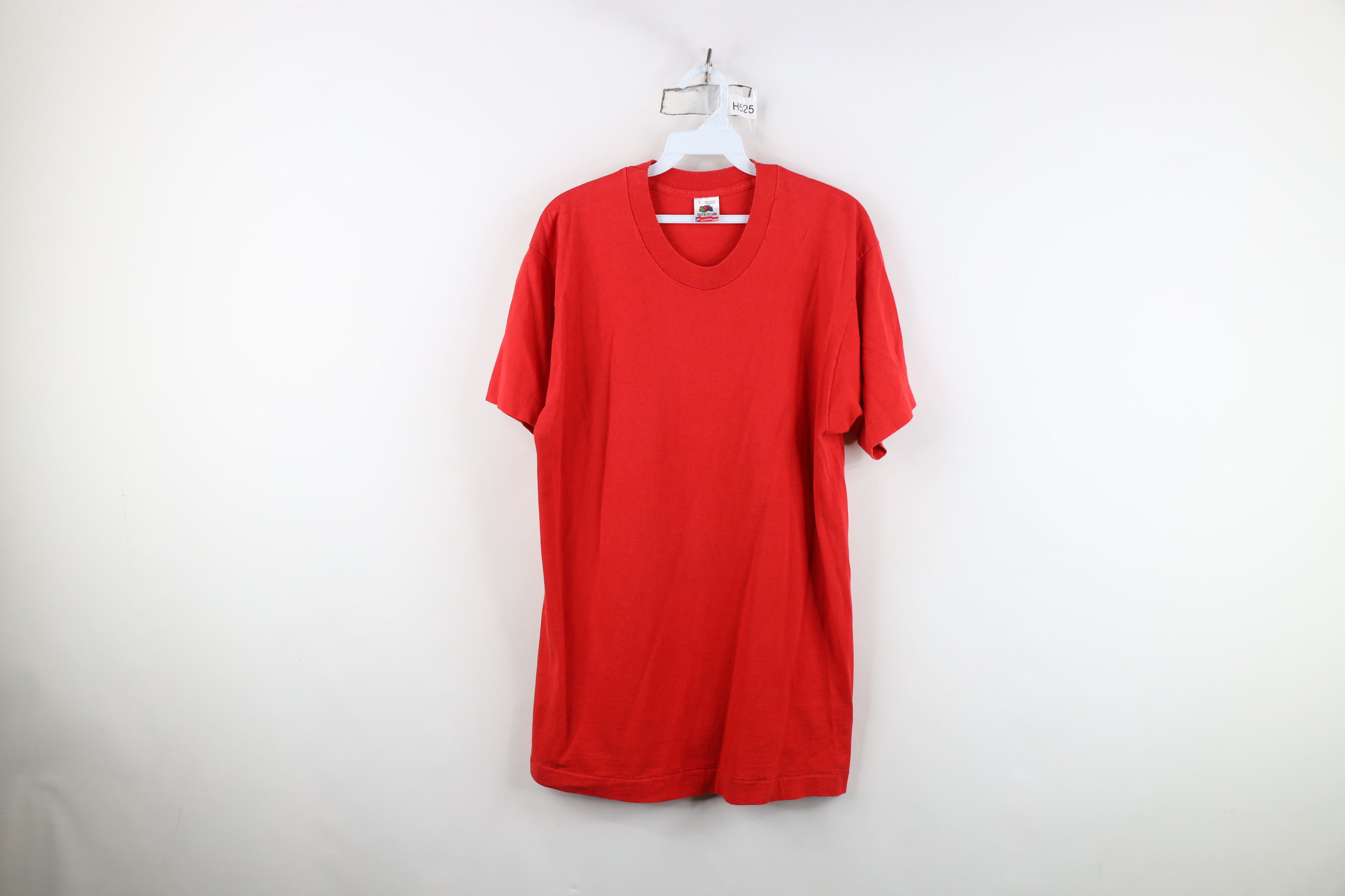 Vintage Vintage 90s Streetwear Short Sleeve T-Shirt Red Cotton USA Size US L / EU 52-54 / 3 - 1 Thumbnail