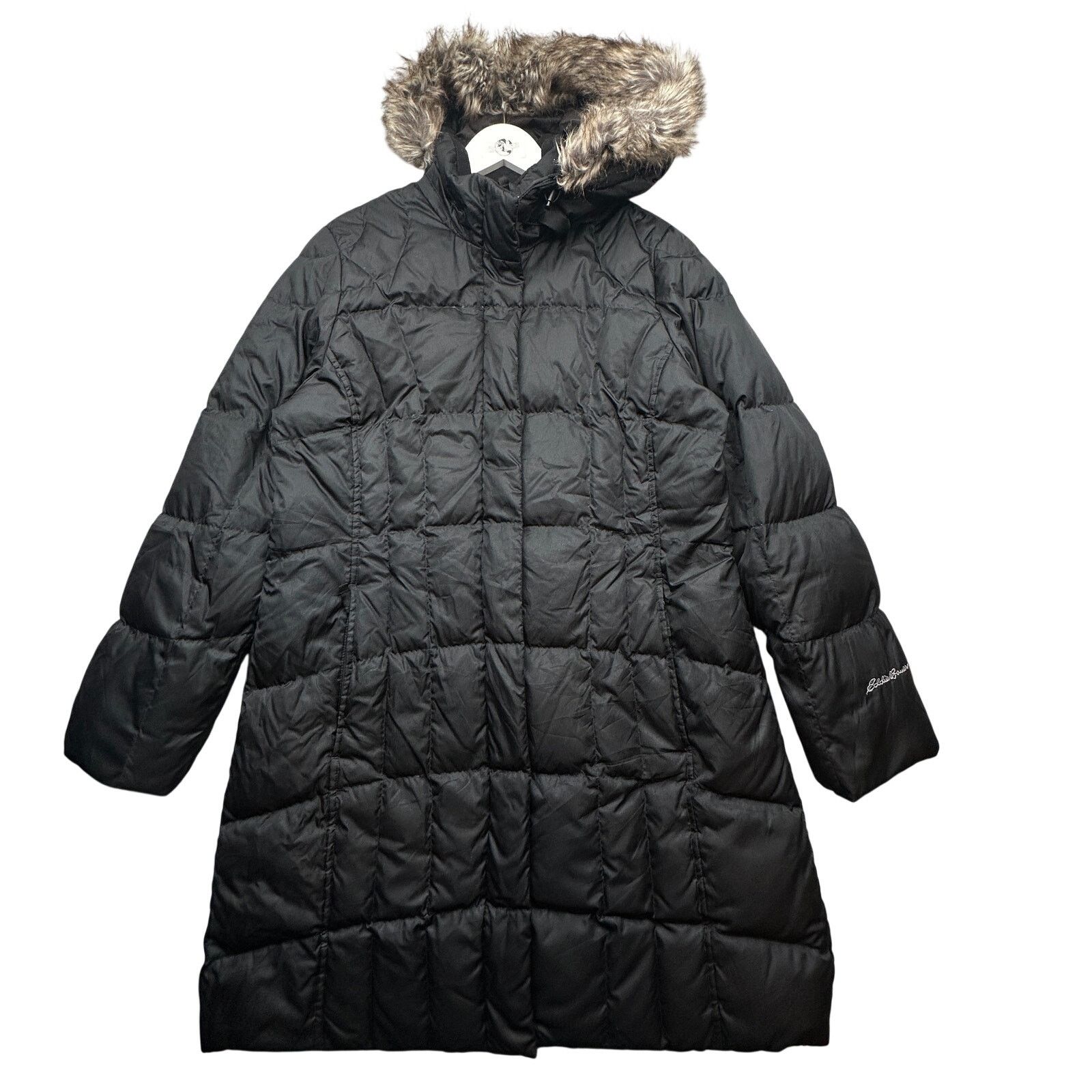 Eddie Bauer Eddie Bauer Lodge Down Parka Fur Trim Jacket Womens Large Size L / US 10 / IT 46 - 1 Thumbnail
