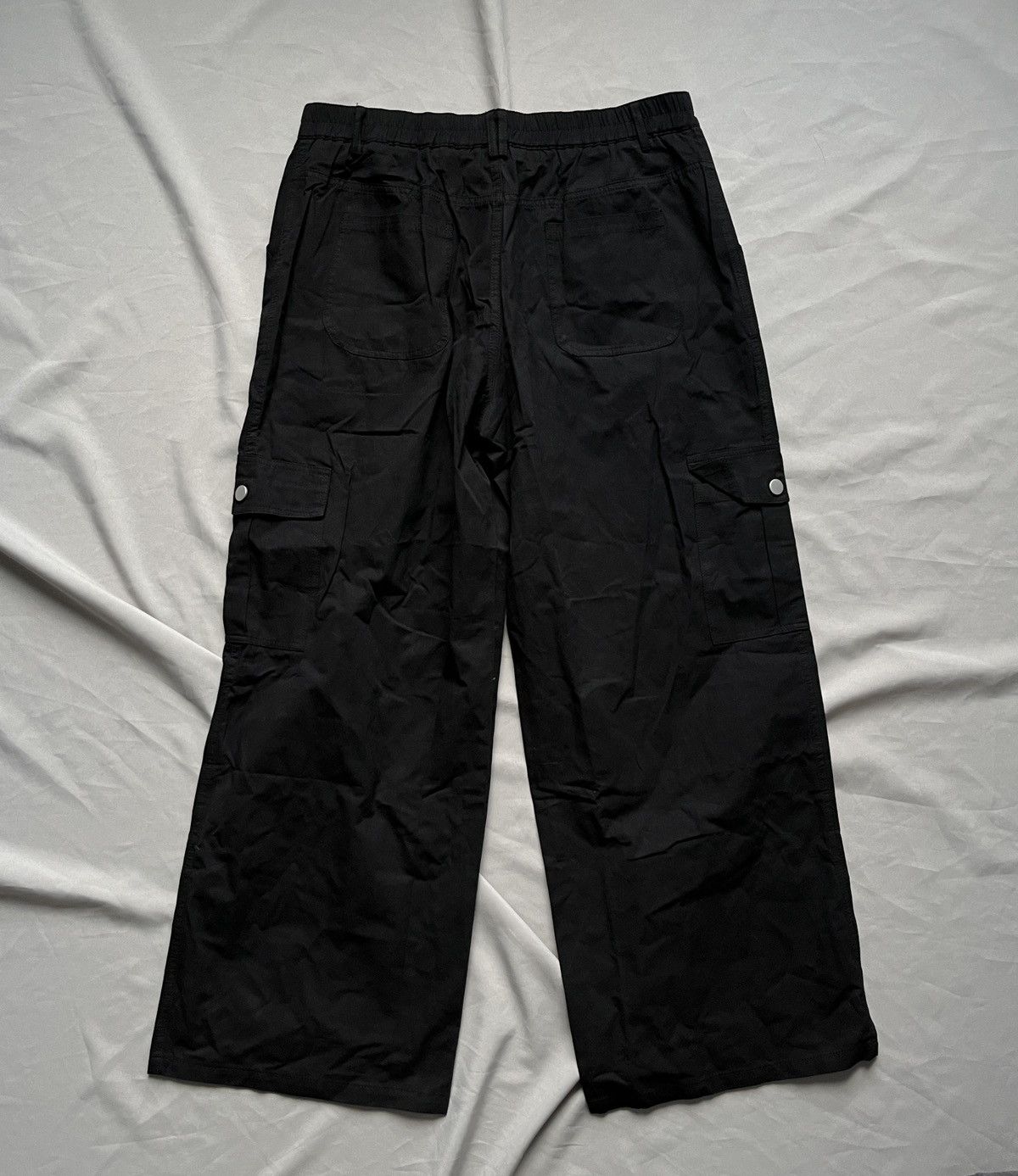 If Six Was Nine Wide Avant Garde Japanism Black Cargo Pants Size US 34 / EU 50 - 10 Thumbnail