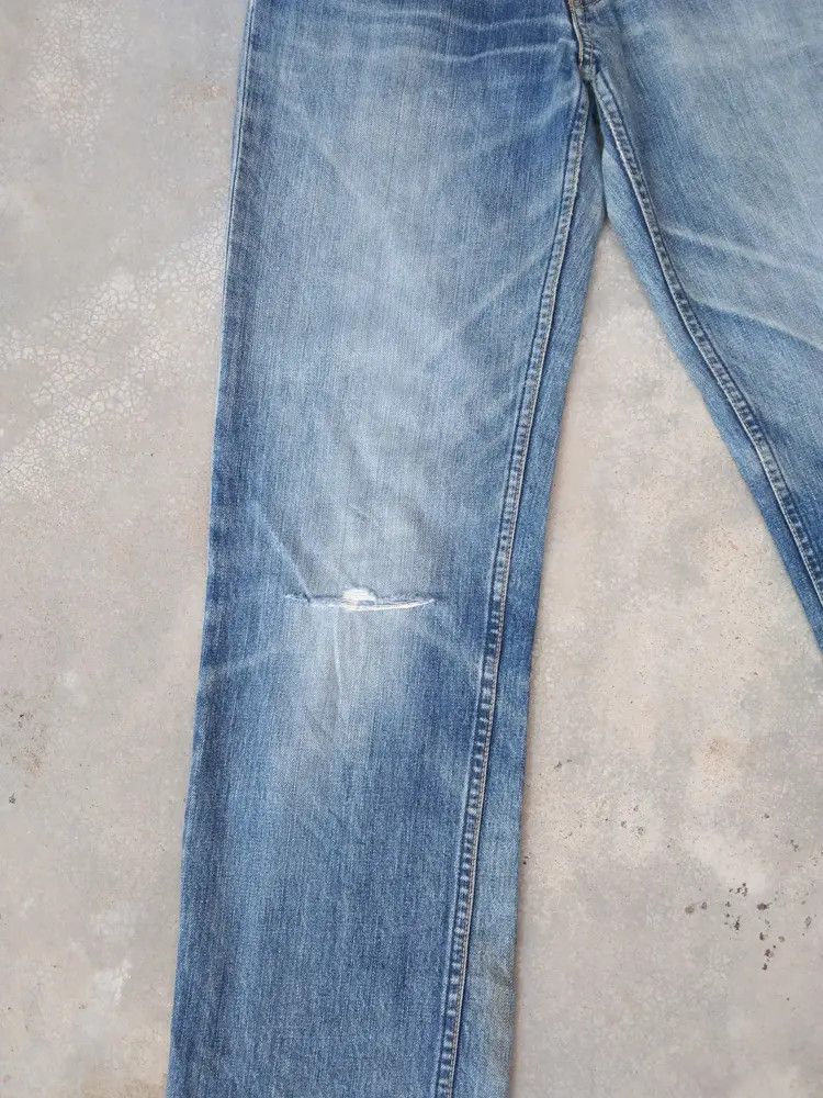 Levi's Vintage Levi's Jeans 502 Faded Blue Distressed Denim 28x30 Size US 28 / EU 44 - 8 Thumbnail