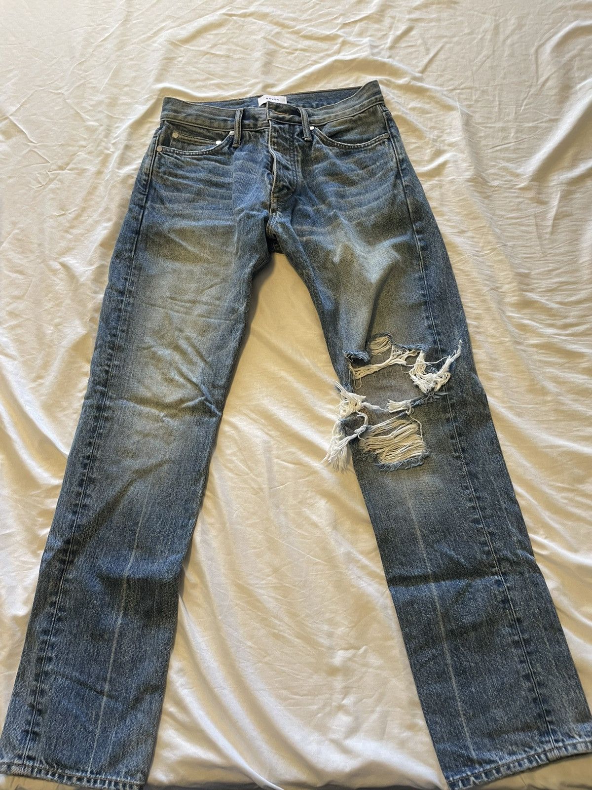 Rhude Rhude ripped denim Size US 30 / EU 46 - 1 Thumbnail