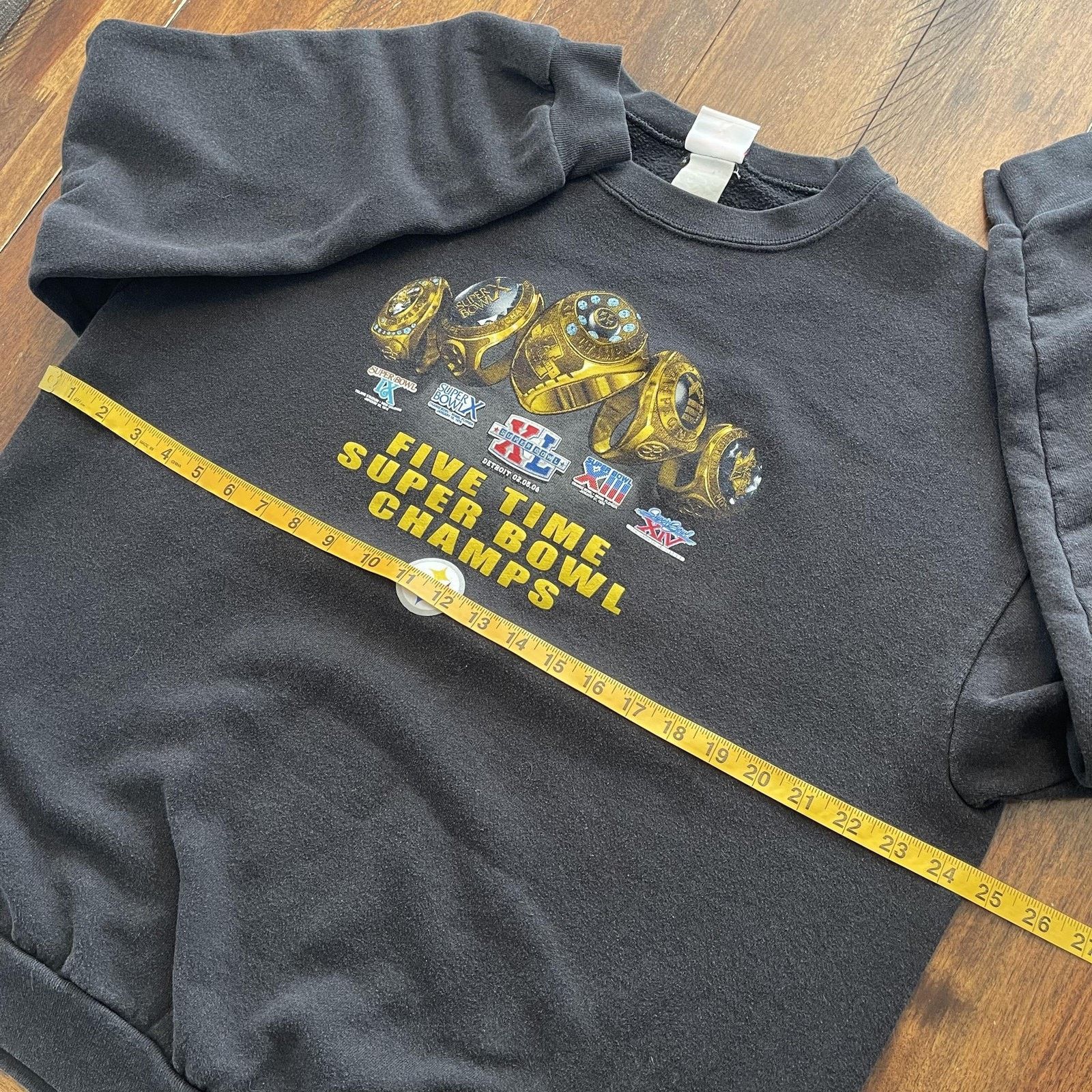 NFL Pittsburgh Steelers Sweatshirt Mens Super Bowl Champs Top Size US XL / EU 56 / 4 - 7 Thumbnail