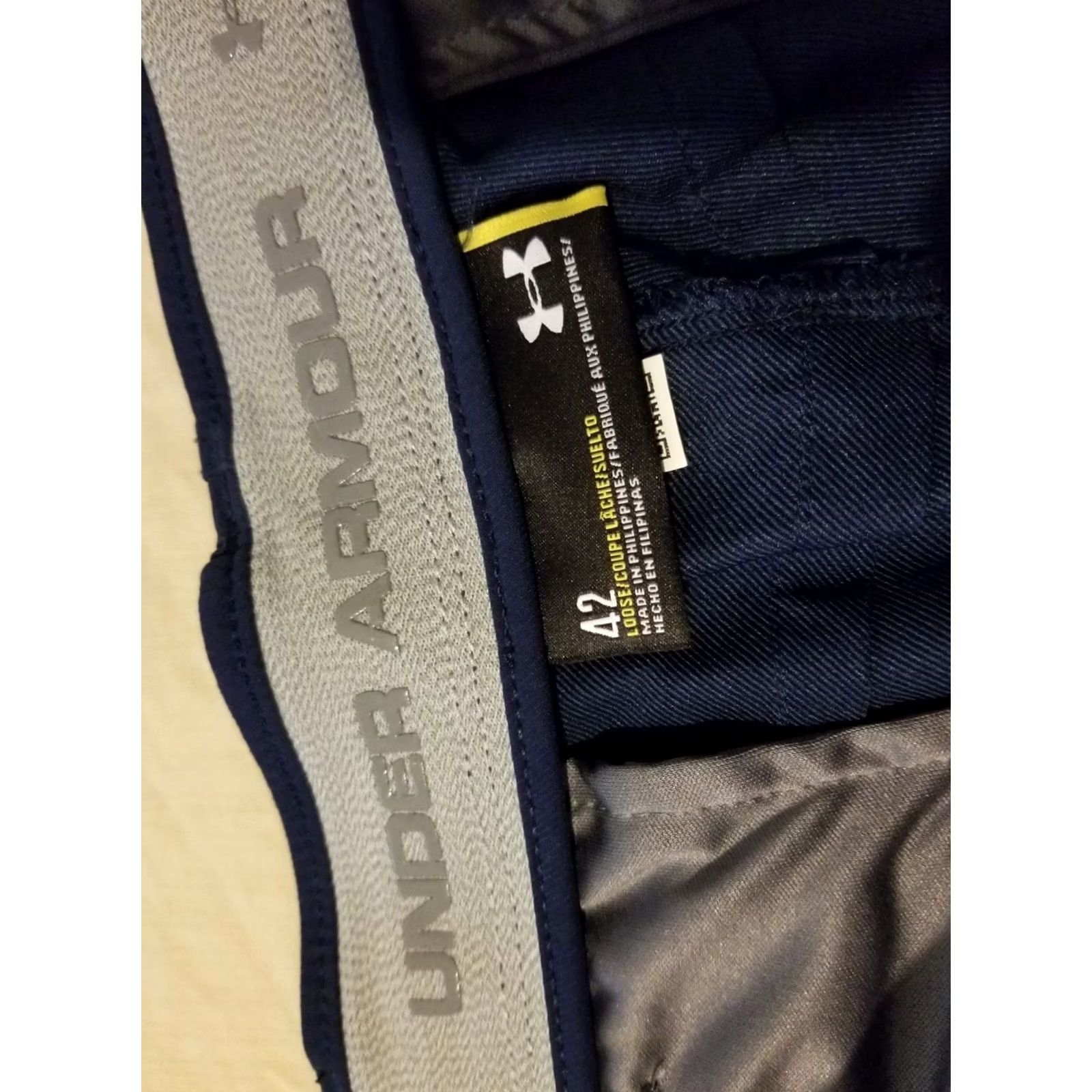 Under Armour Under Armour Mens Shorts 42 Navy Blue Athletic Golf Size US 42 / EU 58 - 5 Thumbnail