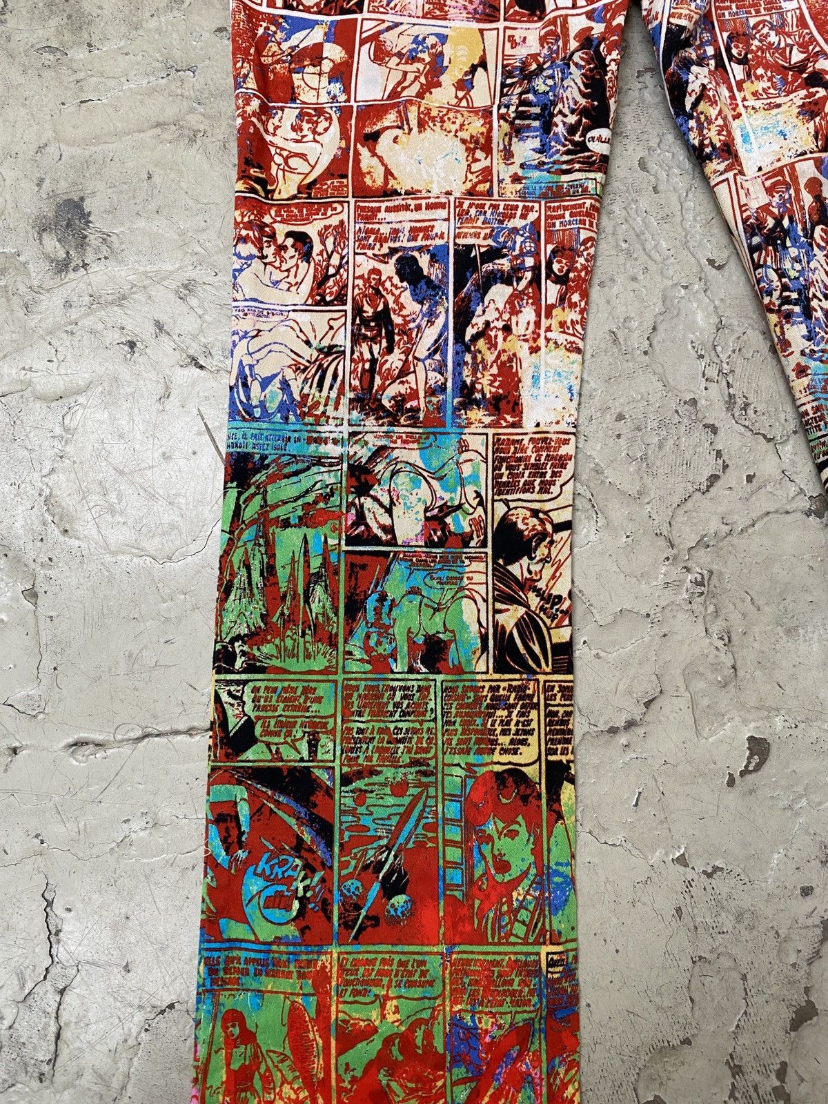Jean Paul Gaultier Jean Paul Gaultier Comic Book « SAFE SEX » Straight Pants Size 30" / US 8 / IT 44 - 6 Thumbnail