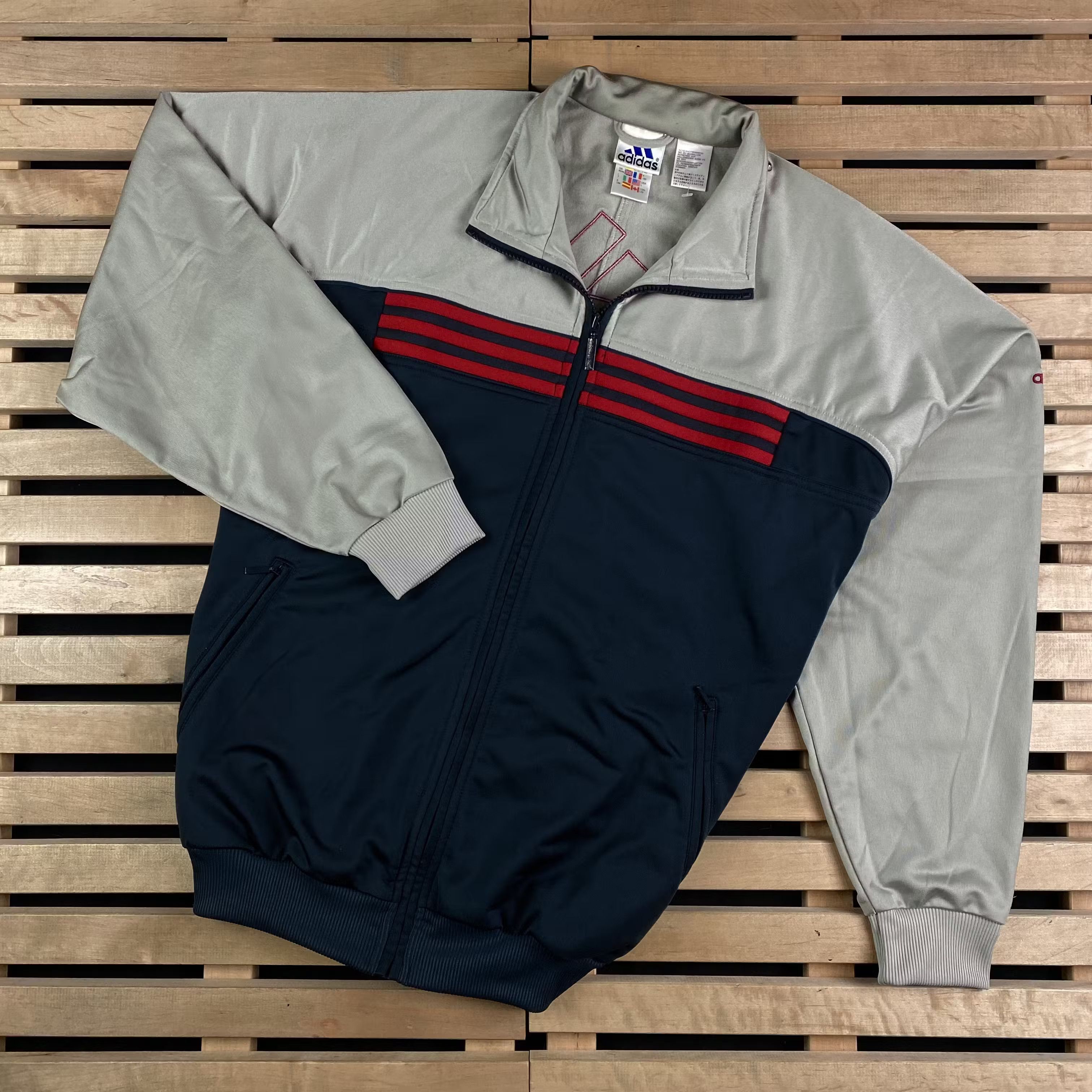 Adidas × Vintage Mens Adidas Vintage Track Jacket Size L Size US L / EU 52-54 / 3 - 1 Thumbnail