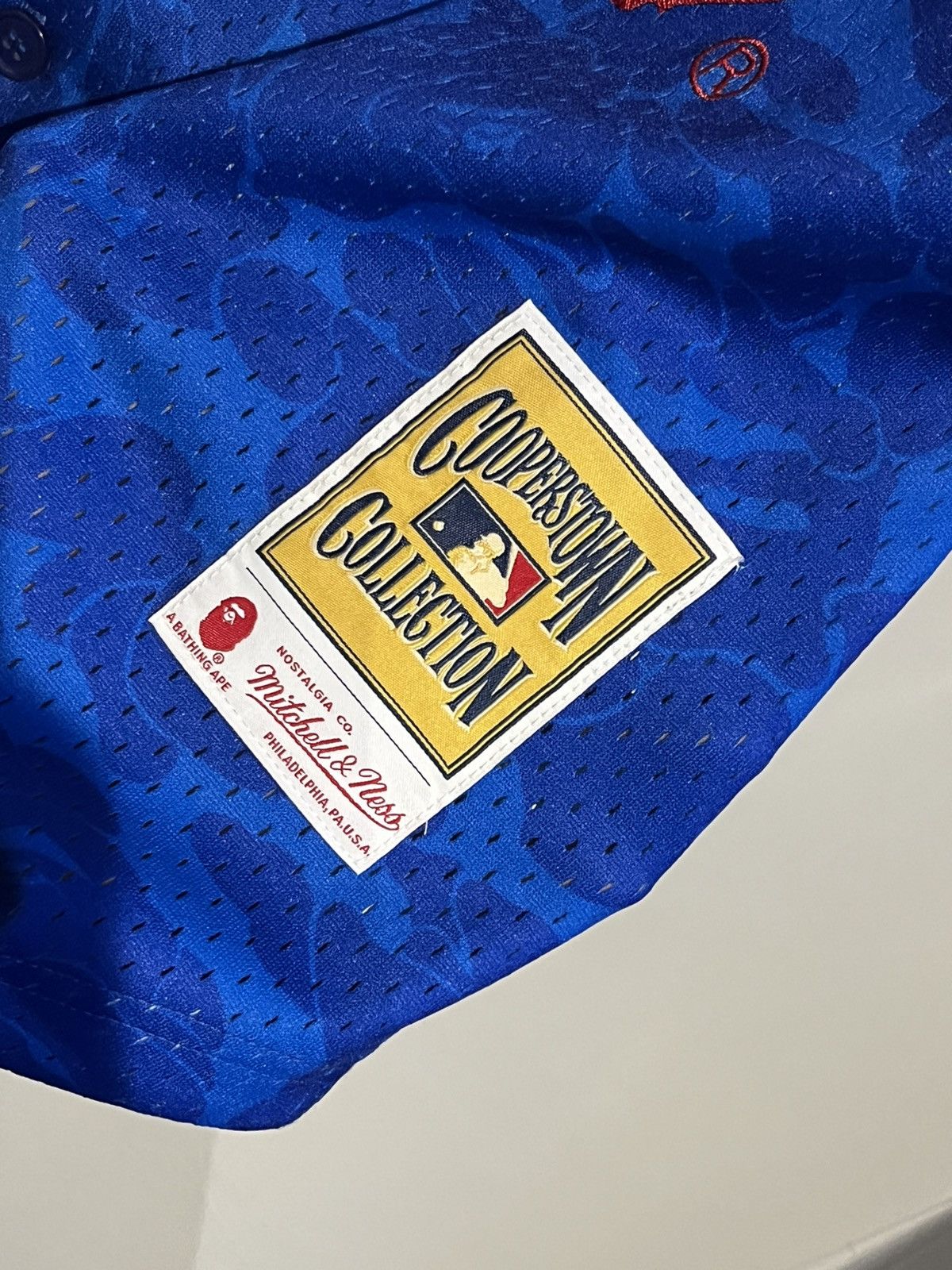 Bape × Mitchell & Ness Bape Mitchell Ness Jersy LA Dodgers Size US M / EU 48-50 / 2 - 9 Thumbnail