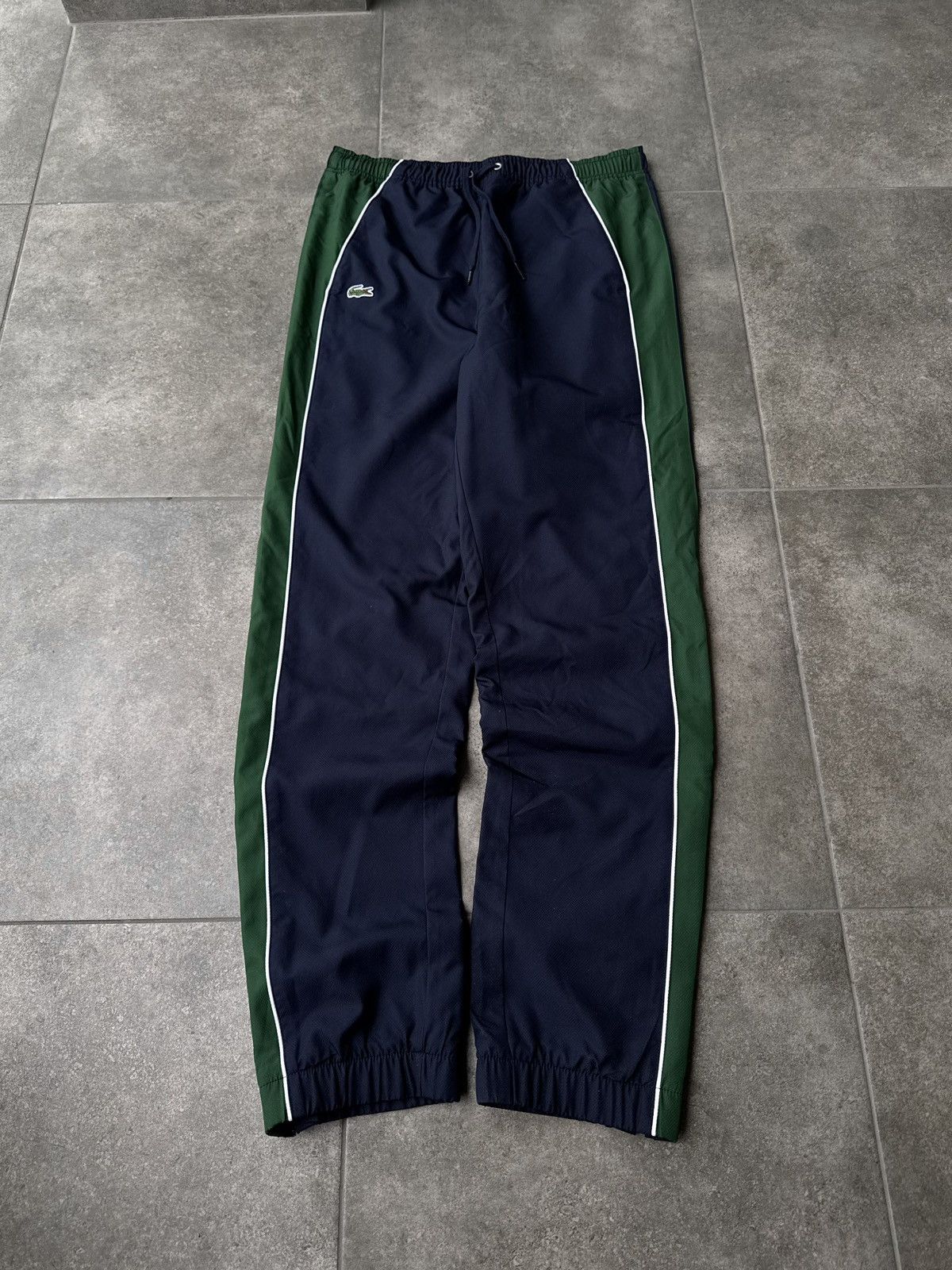 Lacoste Vintage Nylon Lacoste Track Pants Drill Mini Logo Y2K Size US 30 / EU 46 - 2 Thumbnail
