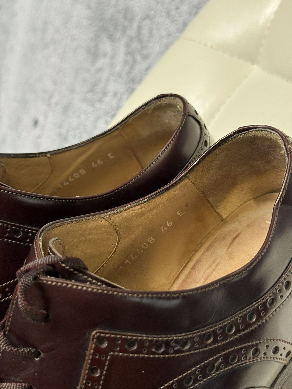 Gucci Gucci Leather Brogue Oxford Dress Shoes Men’s Size 46E Size US 13 / EU 46 - 24 Thumbnail