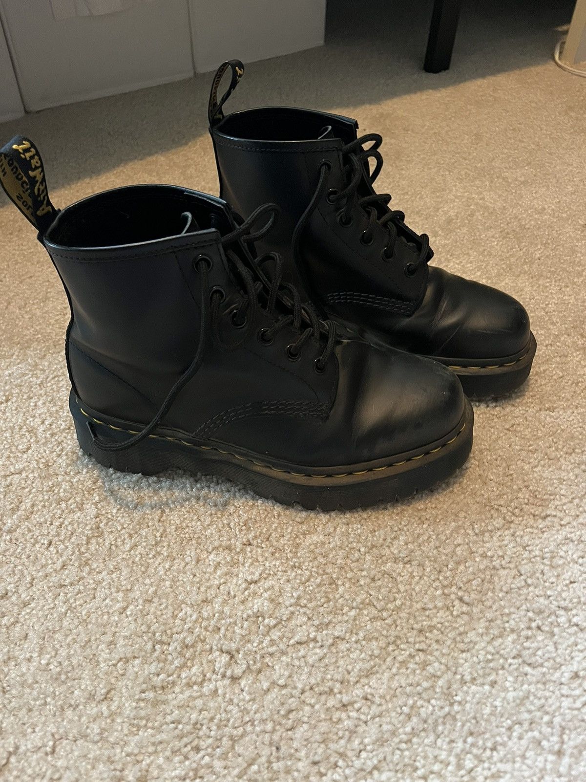 Dr. Martens Doc Martin Black Boots Size US 7 / IT 37 - 1 Thumbnail