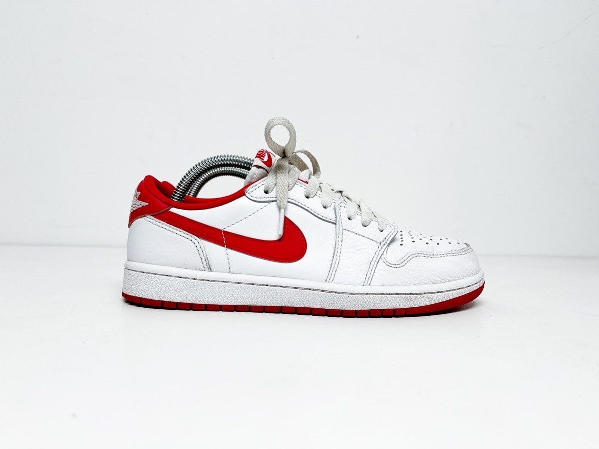 Jordan Brand × Nike Air Jordan 1 Low OG 'White/Red' Size US 8 / EU 41 - 1 Thumbnail