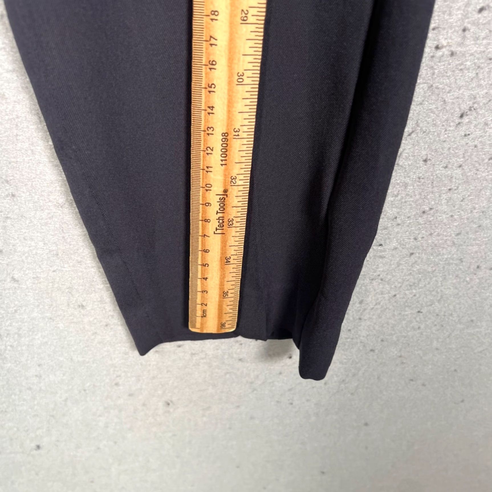 Theory Theory Womens Dress Pants Blue Tapered Leg 10 Adult Regular Wool Polyester Dress Pants Womens Mens (adjusted for gender at end) Size 32" / US 10 / IT 46 - 7 Thumbnail