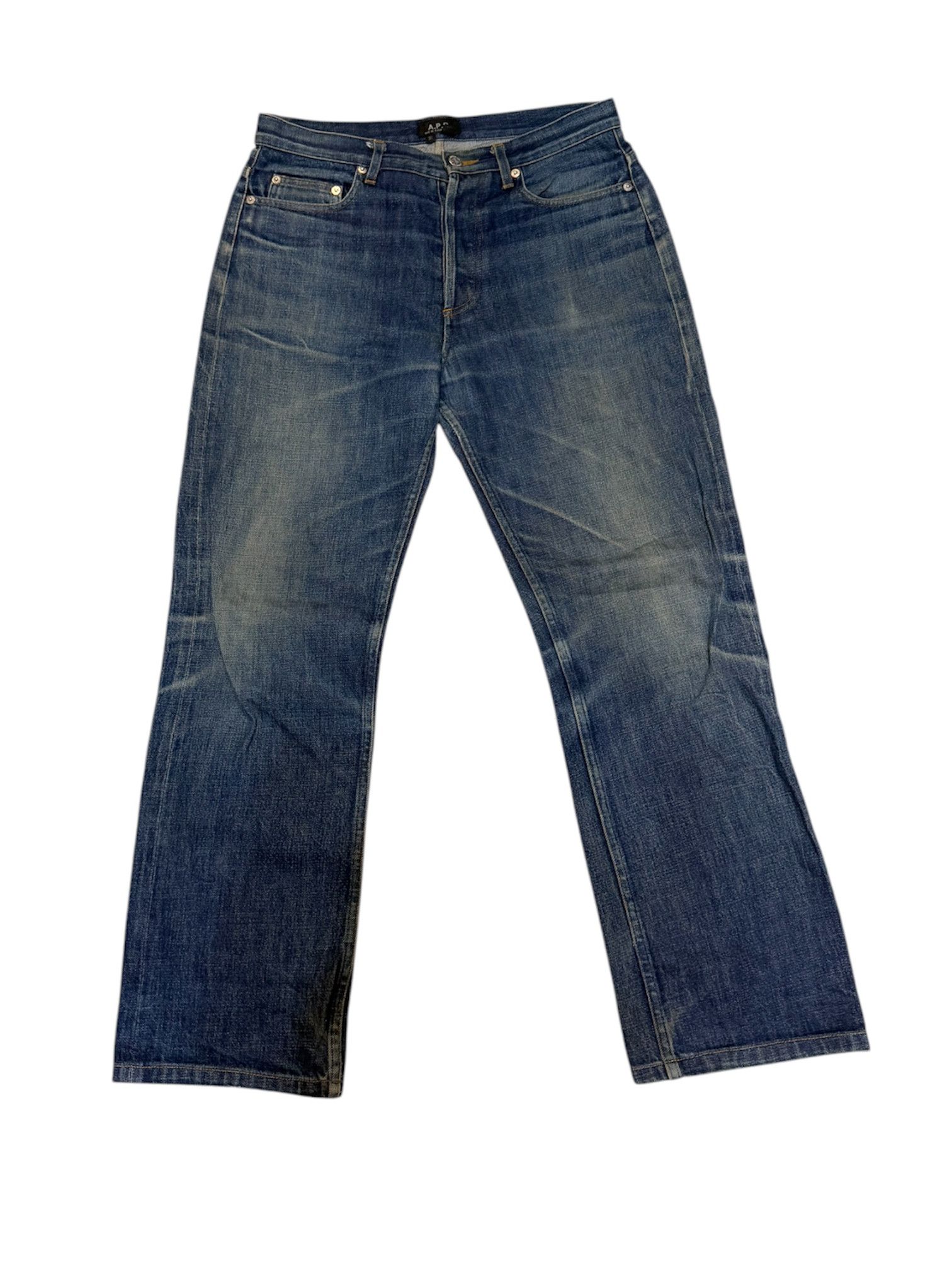 Distressed A.P.C. L'ANGLAISE Selvedge Denim Made in Japan