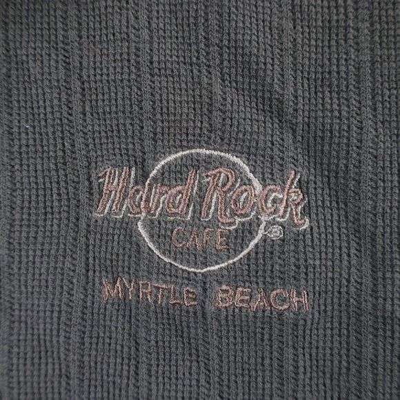 Hard Rock Cafe × Vintage Vintage 90s Hard Rock Cafe Mens Small Myrtle Beach Knit Long Size US S / EU 44-46 / 1 - 5 Thumbnail