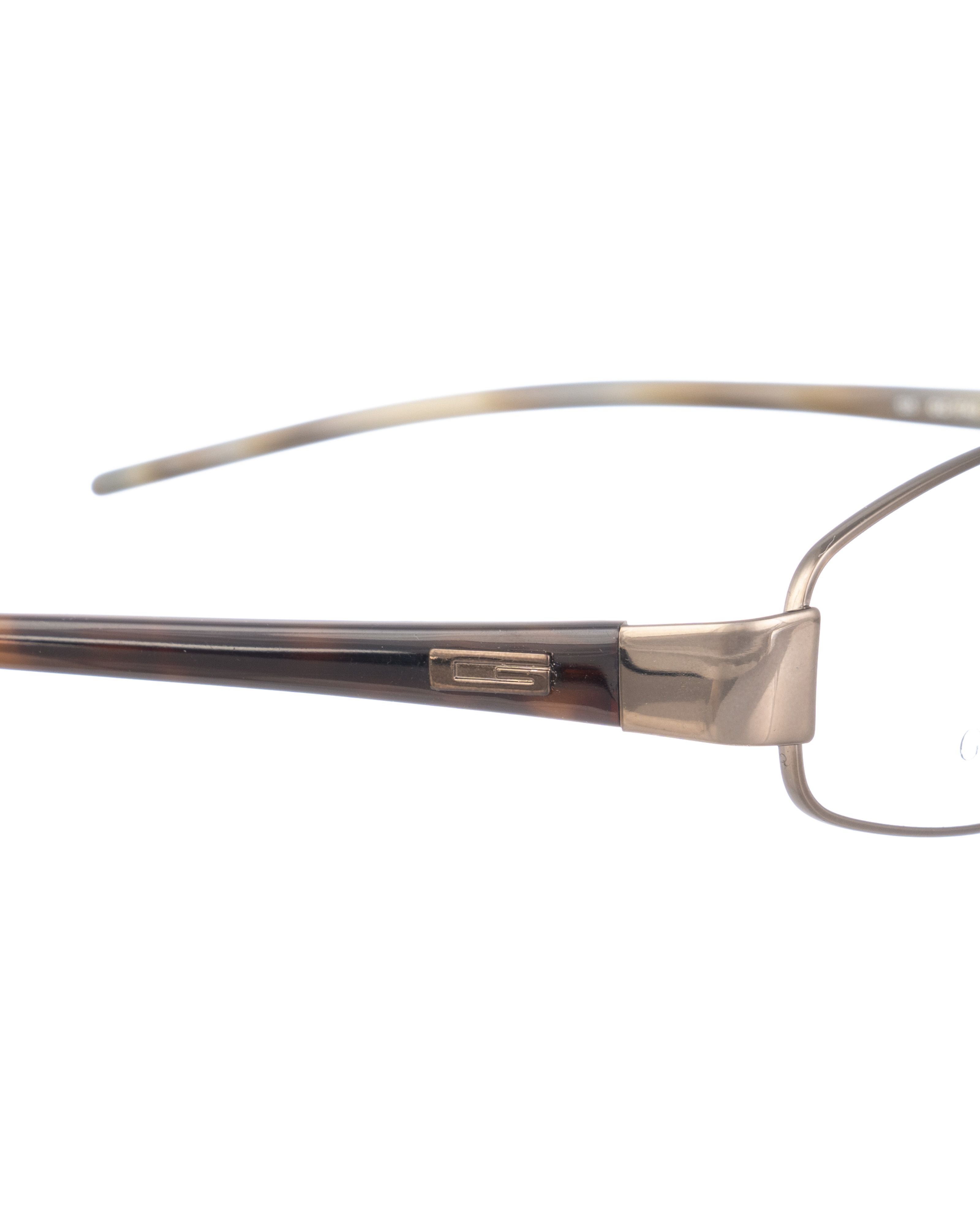 Gucci Gucci 00s Dark Silver & Havana Rectangular Glasses Size ONE SIZE - 2 Thumbnail