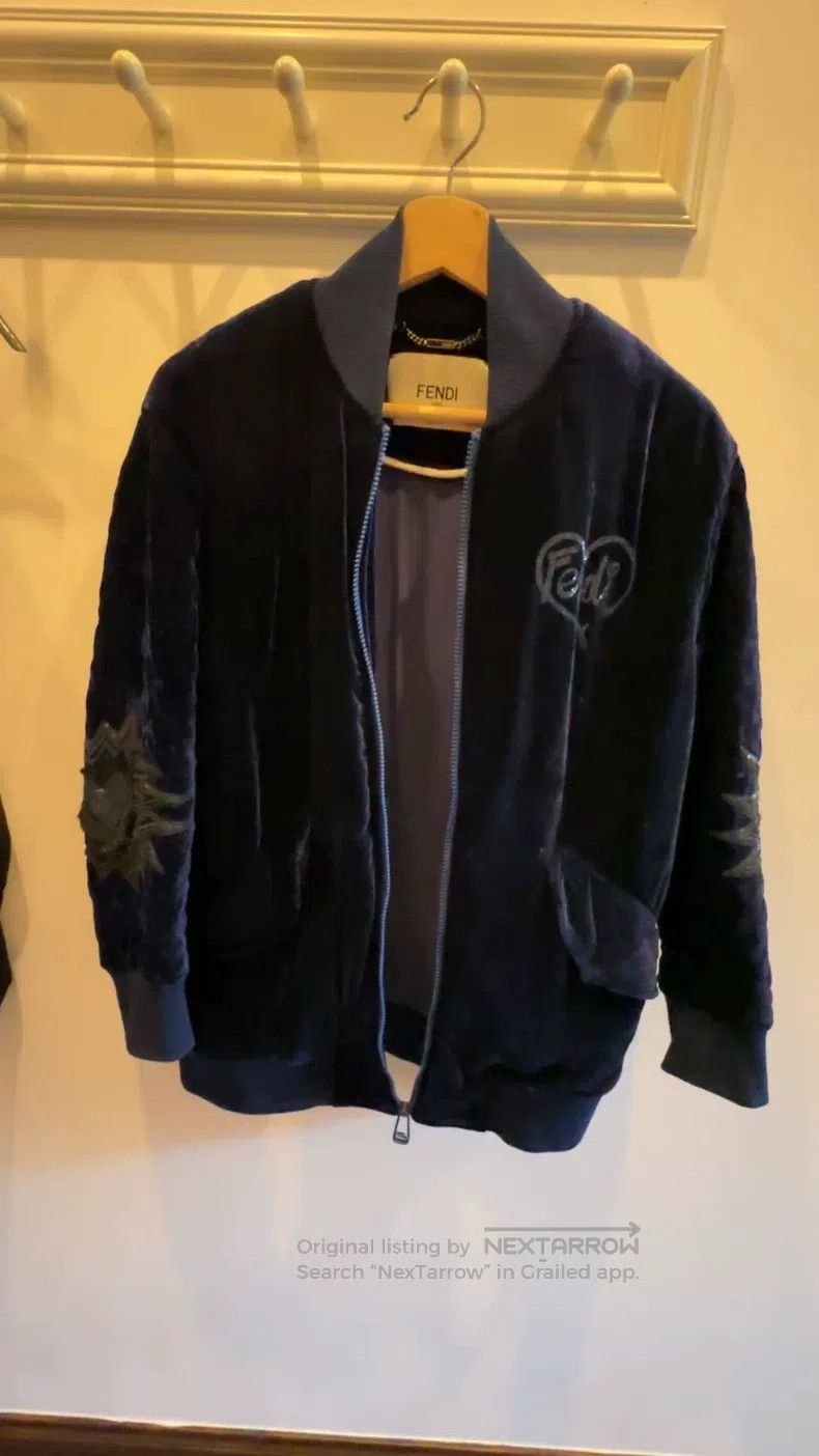 Fendi Fendi Velvet flight cotton jacket Size XXS / US 00 / IT 34 - 1 Thumbnail