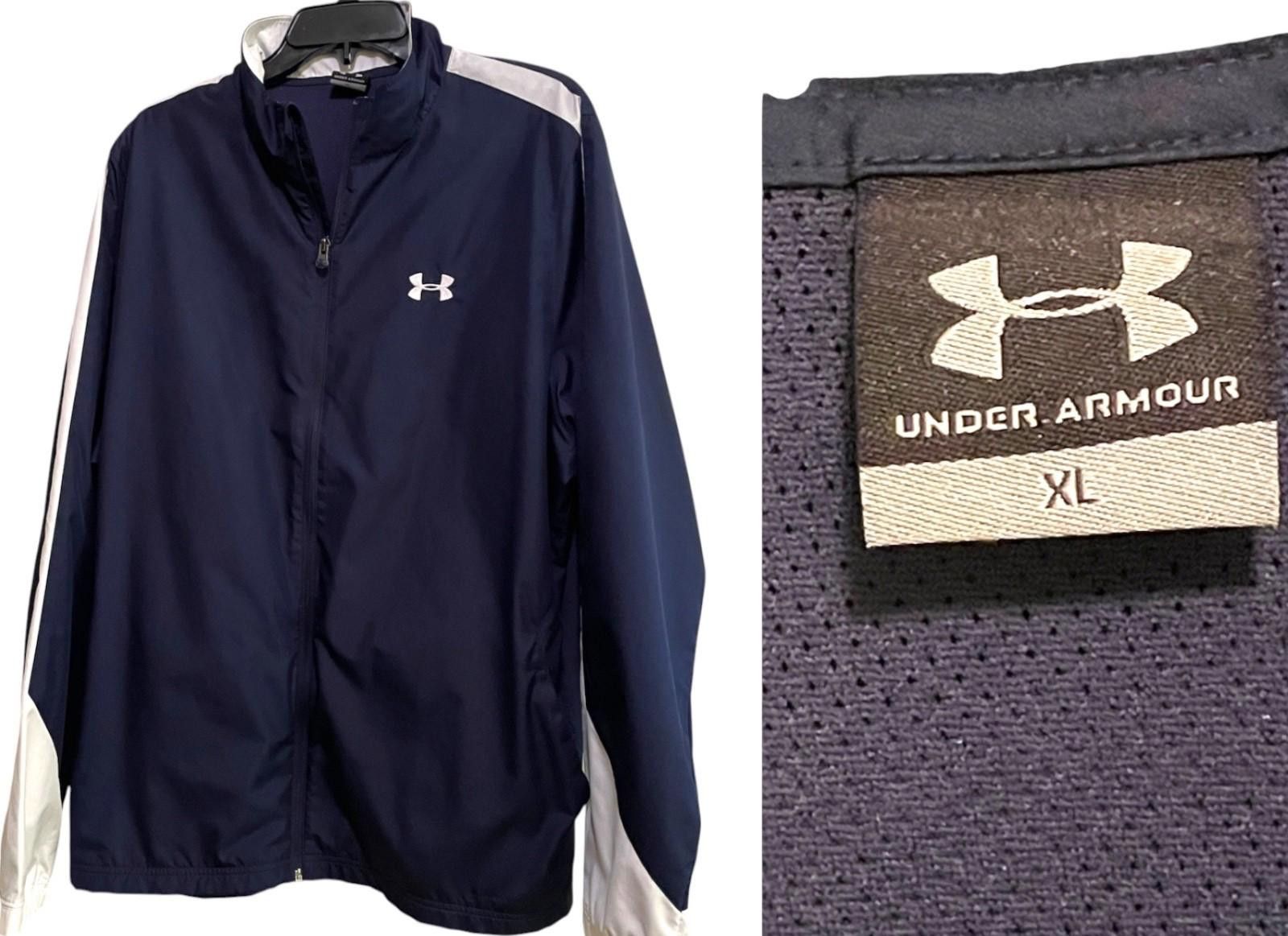 Under Armour Under Armour Men’s XL Lightweight Nylon Jacket Black White Size US XL / EU 56 / 4 - 3 Thumbnail
