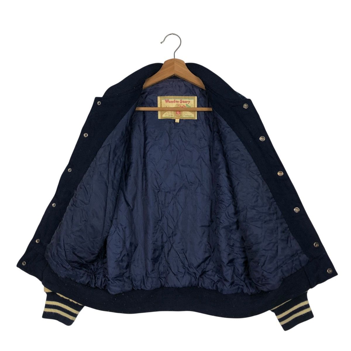 Vintage 🔥VINTAGE WOOL VARSITY JACKET WONDERSTORY ISSEY MIYAKE Size US M / EU 48-50 / 2 - 17 Thumbnail
