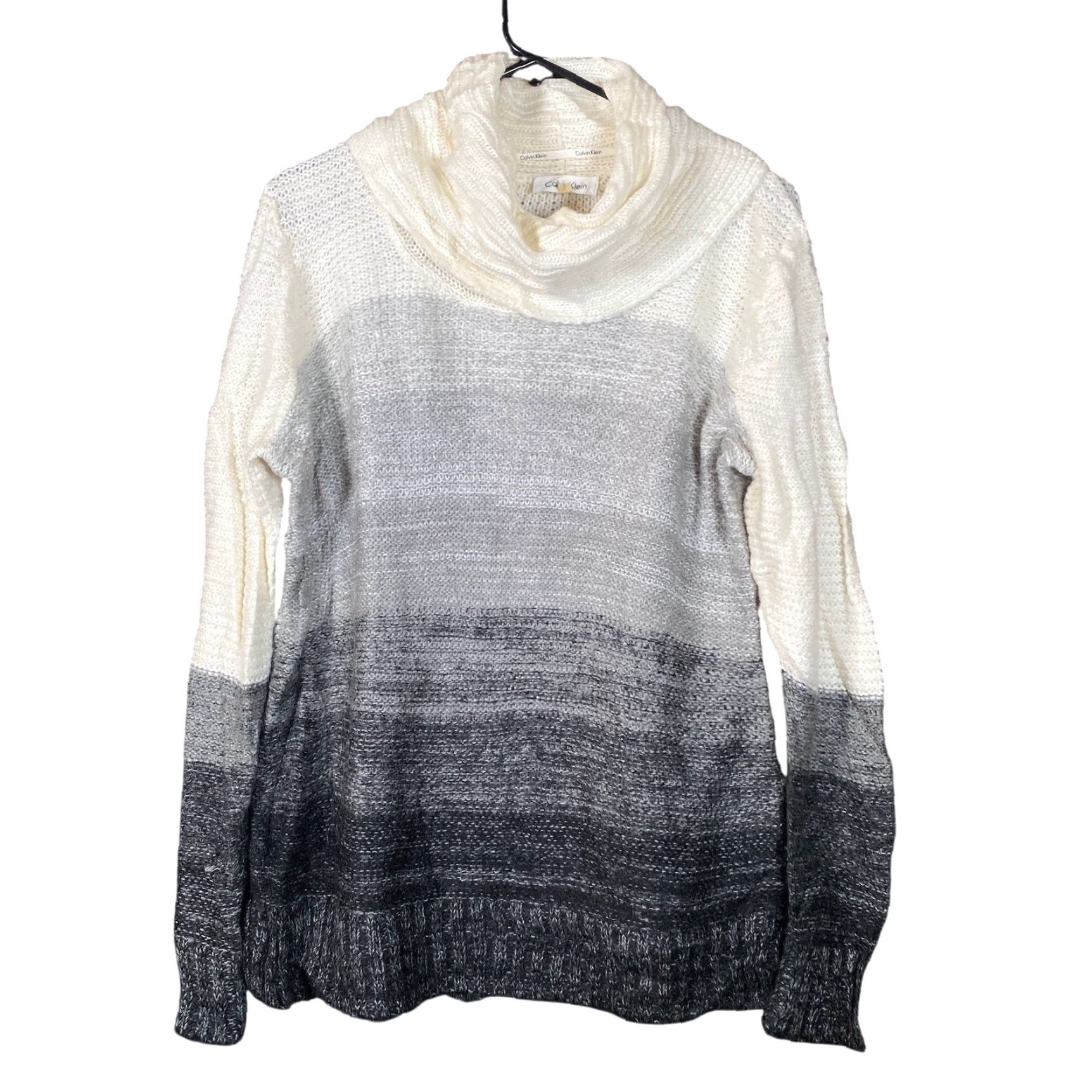 Calvin Klein Calvin Klein Womens Sweater Multicolored Ombre Cowl Neck Mohair Wool Blend M Size M / US 6-8 / IT 42-44 - 2 Thumbnail