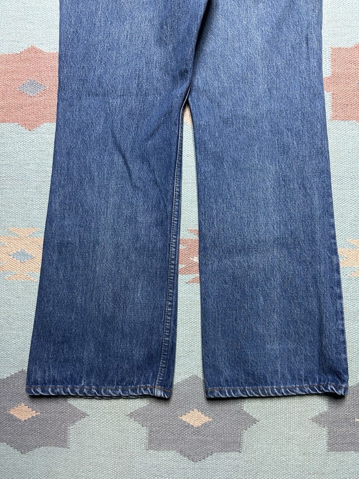 Vintage Vtg Levi's 517 jeans orange tab dark wash bootcut USA 34x29 Size US 34 / EU 50 - 2 Thumbnail