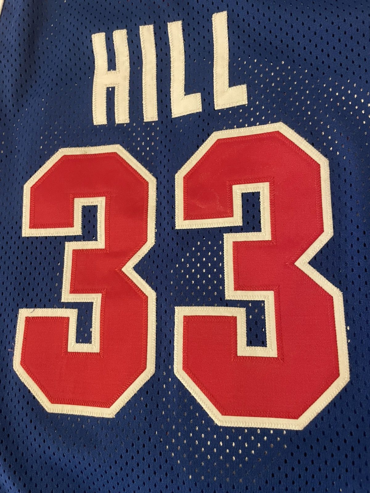 Champion Nba Detroit Pistons Hill jersey Champion authentic 44 - L Size US L / EU 52-54 / 3 - 7 Thumbnail