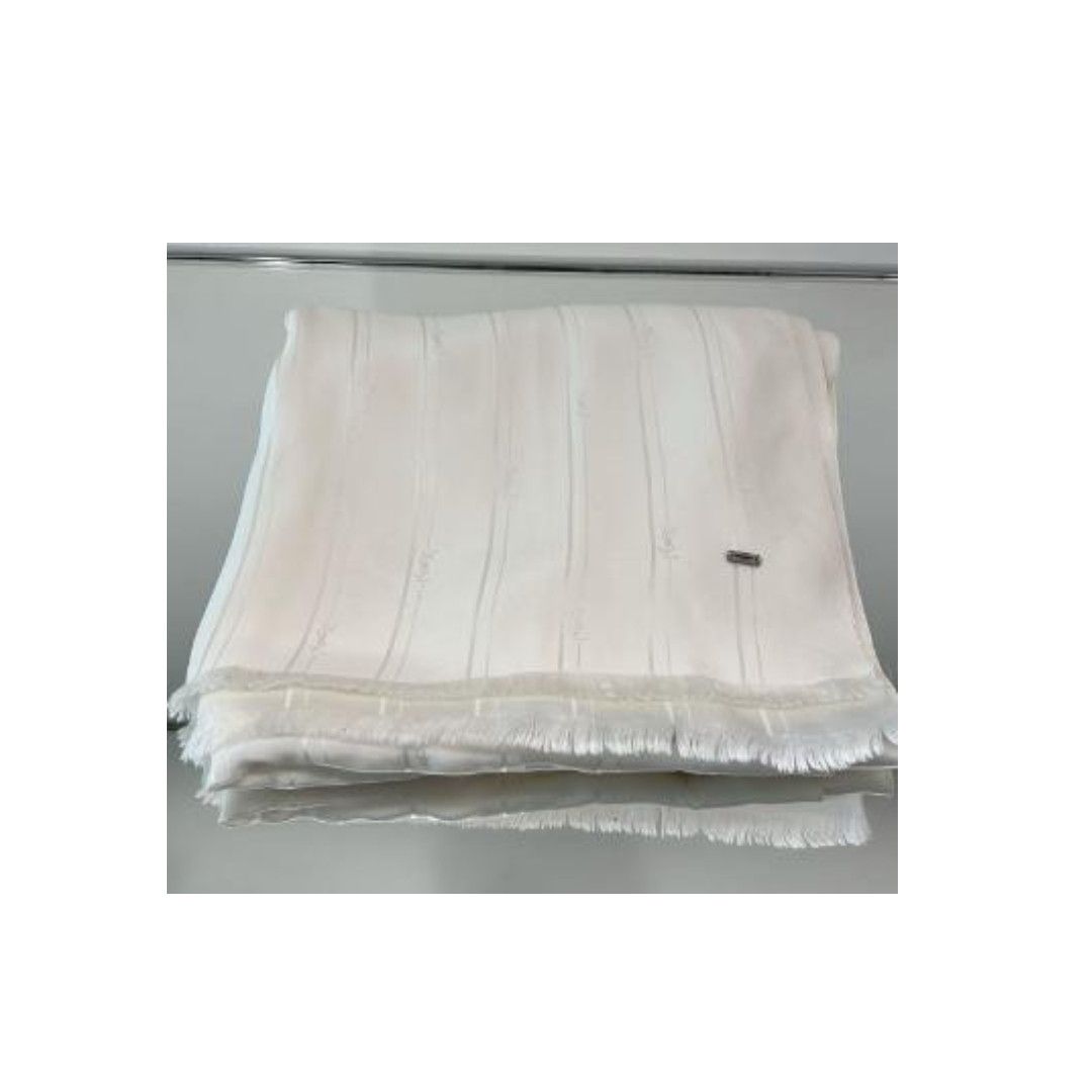 Saint Laurent Paris o1b1hav110425 Size: OS / Cassandre Striped Evening Scarf Size ONE SIZE - 1 Preview