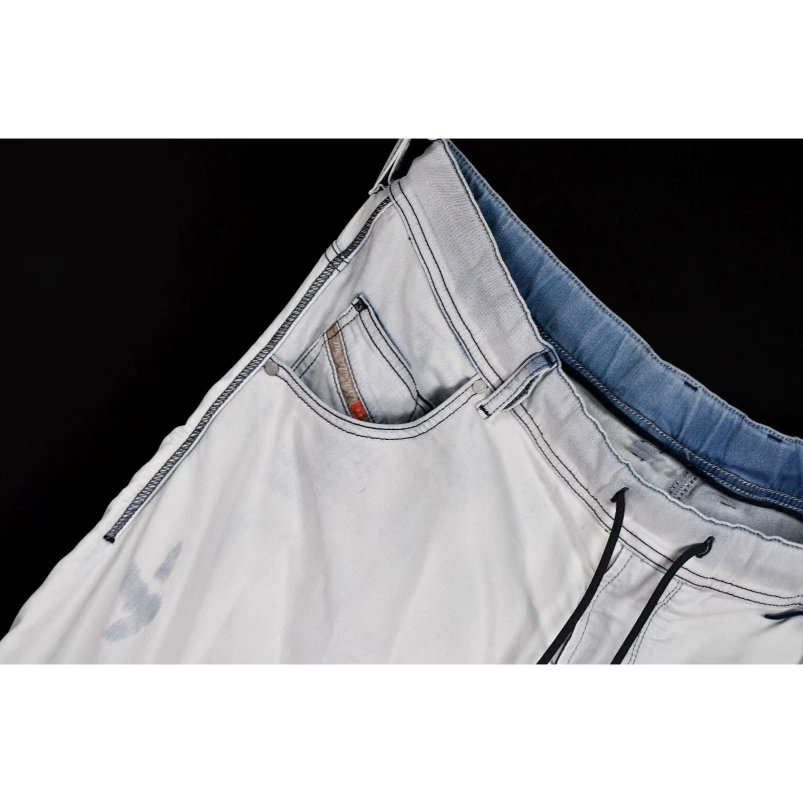 Diesel Diesel Krooley-NE Stretch Jogg Jeans Sweat Pants Men's W36 Jeans Gray 90%Cotton 8%Polyester 2%Elastane Classic Fit Size US 36 / EU 52 - 7 Thumbnail