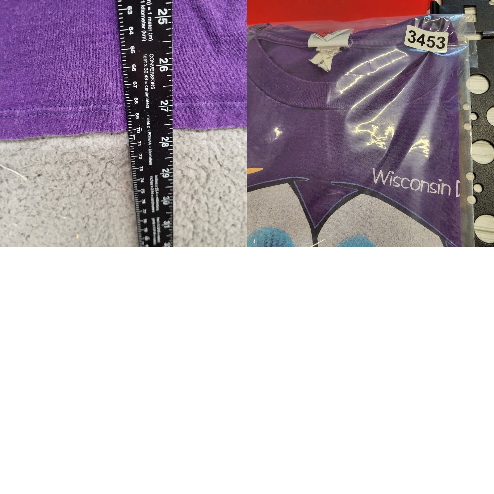 Vintage VINTAGE SpongeBob T-Shirt Face Offs Men's XL Purple Get A Grip 1997 Wisconsin Dells 80s 90s Funny Size US XL / EU 56 / 4 - 8 Thumbnail