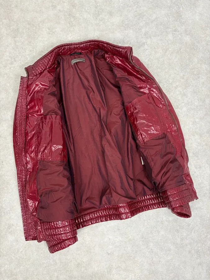 Daniele Alessandrini 2000s Daniele Alessandrini Bordeaux Patent British Puffer Jacket Size US S / EU 44-46 / 1 - 7 Thumbnail