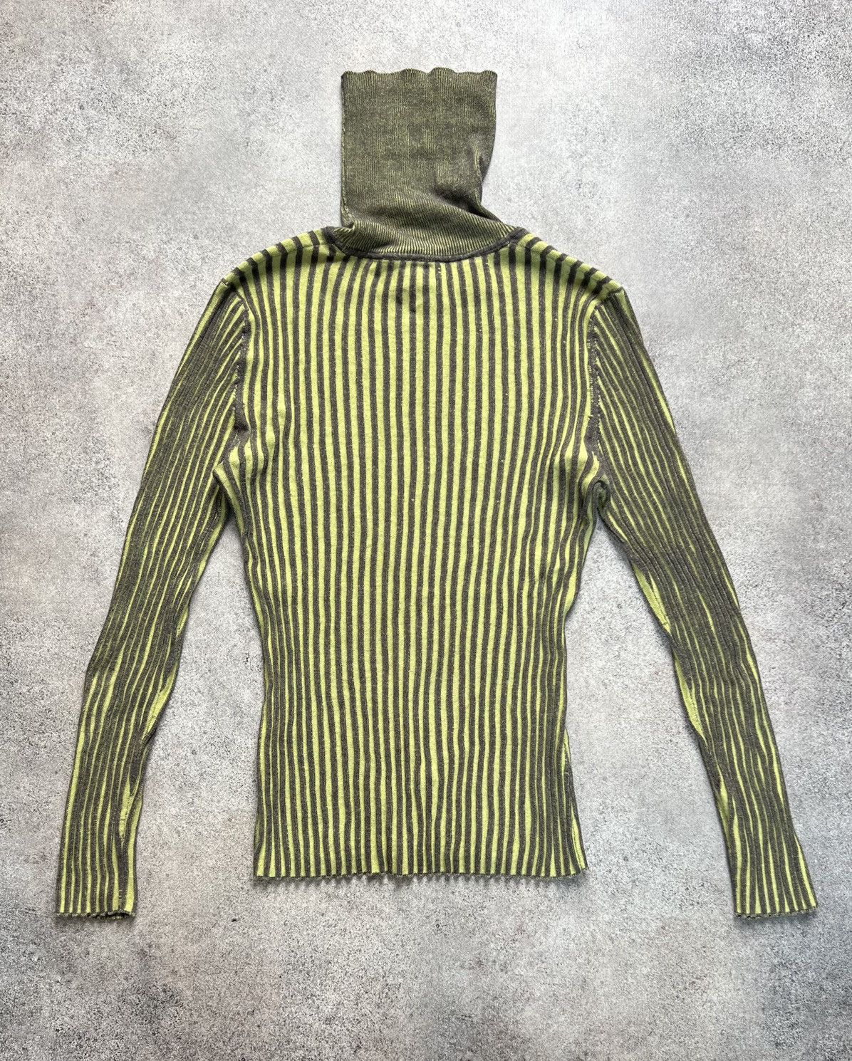 Image of Avant Garde x Diesel Acid Ribbed Turtleneck Sweater, Men's (Size Small)