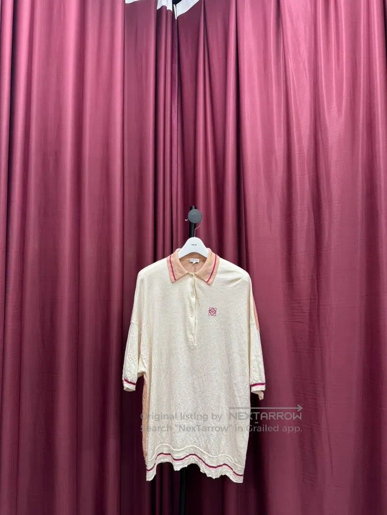 Loewe Colorblocked Knit Cashmere Short Sleeve