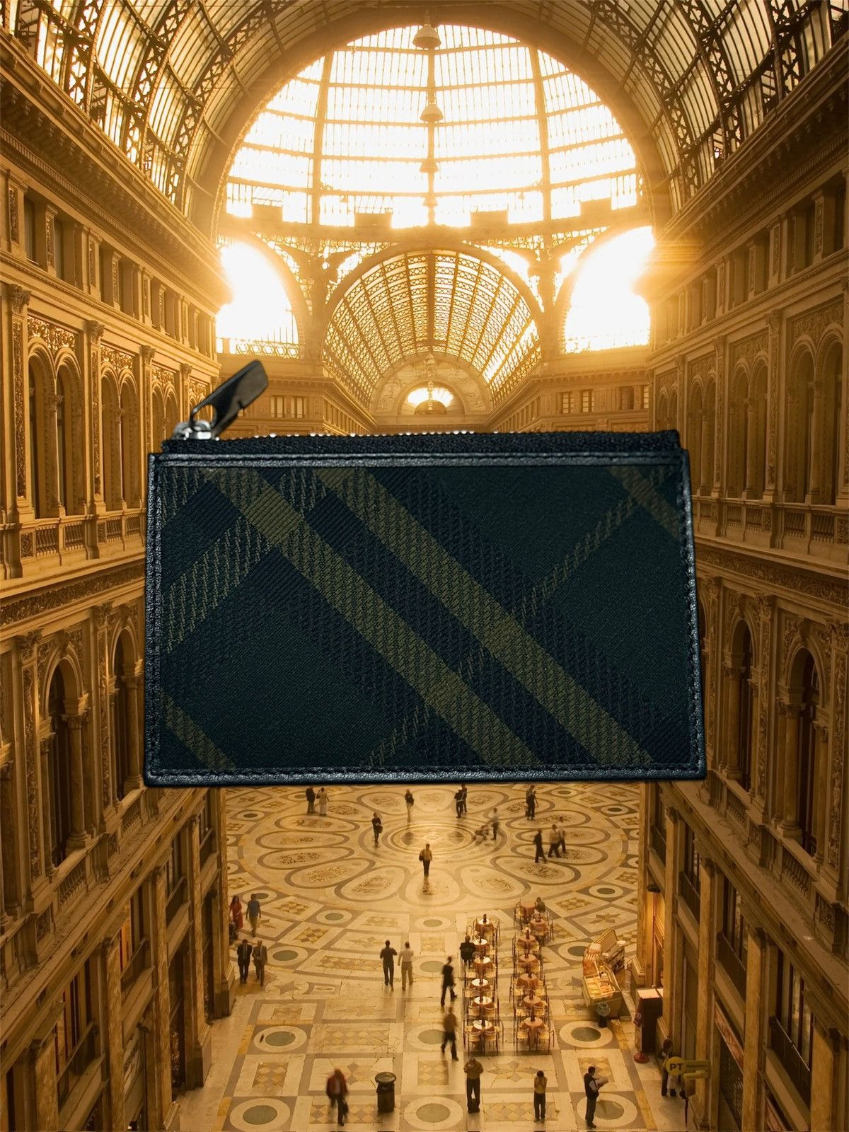 Burberry Burberry Tartan Patterned card holder With Zip Unisex Size ONE SIZE - 1 Thumbnail