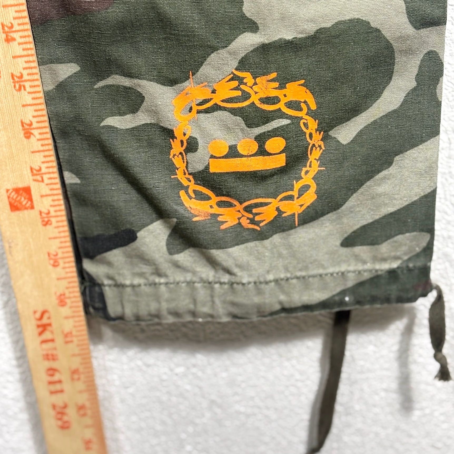 Vintage Y2K Camo Cargo Pants 34 All-Son Hip Hop Military Utility Drawstring Size US 34 / EU 50 - 6 Thumbnail