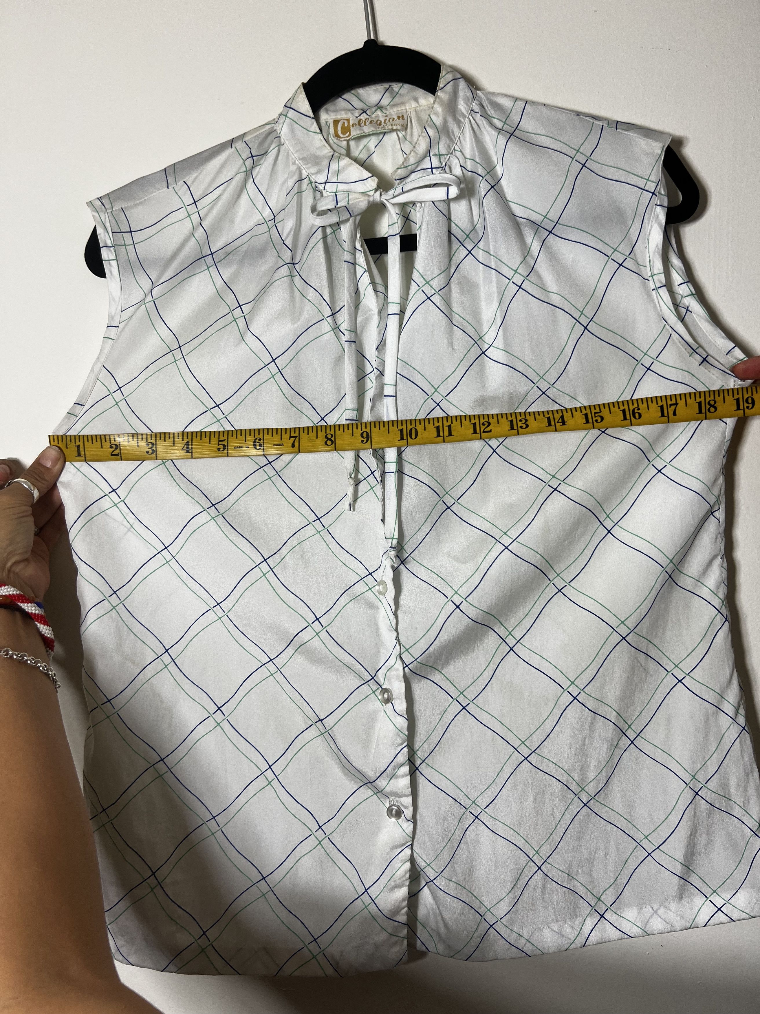 Vintage Vintage 1960's Collegian of California Tie Neck Blouse Size M / US 6-8 / IT 42-44 - 5 Thumbnail