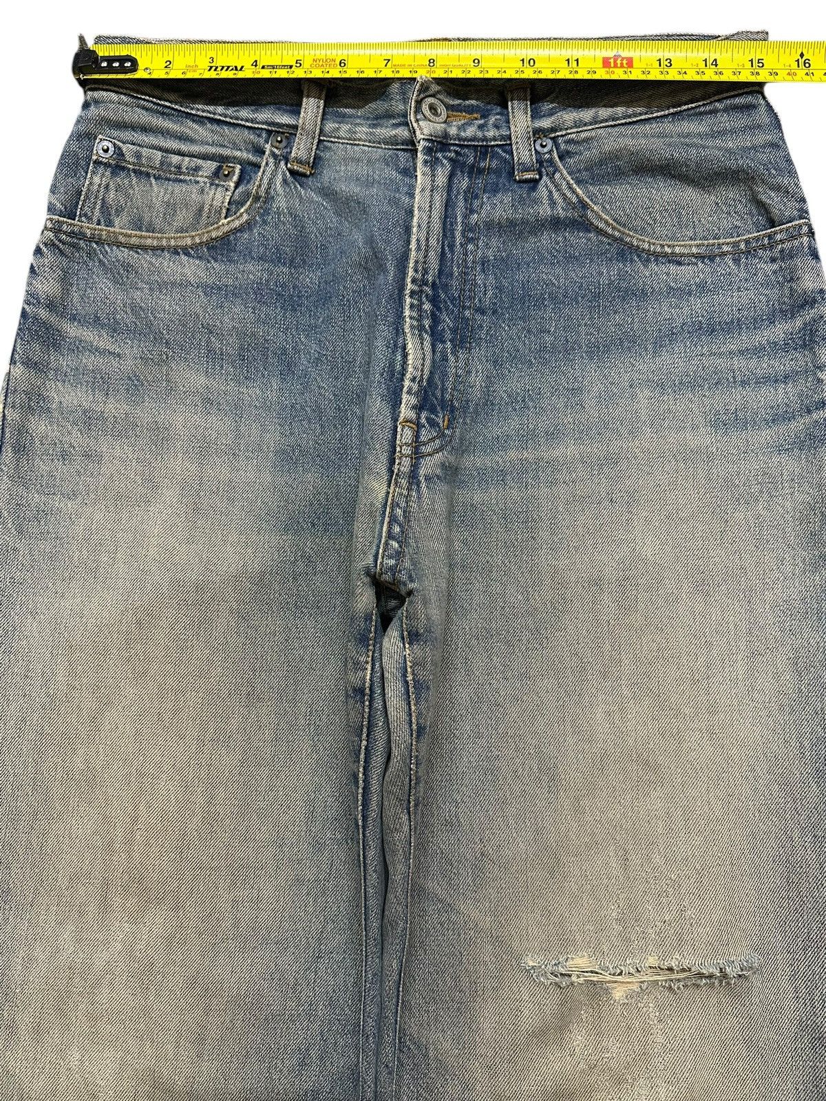 Japanese Brand Vintage Japanese Brand Blue Mud Wash Distress Style Baggy Size US 30 / EU 46 - 11 Thumbnail